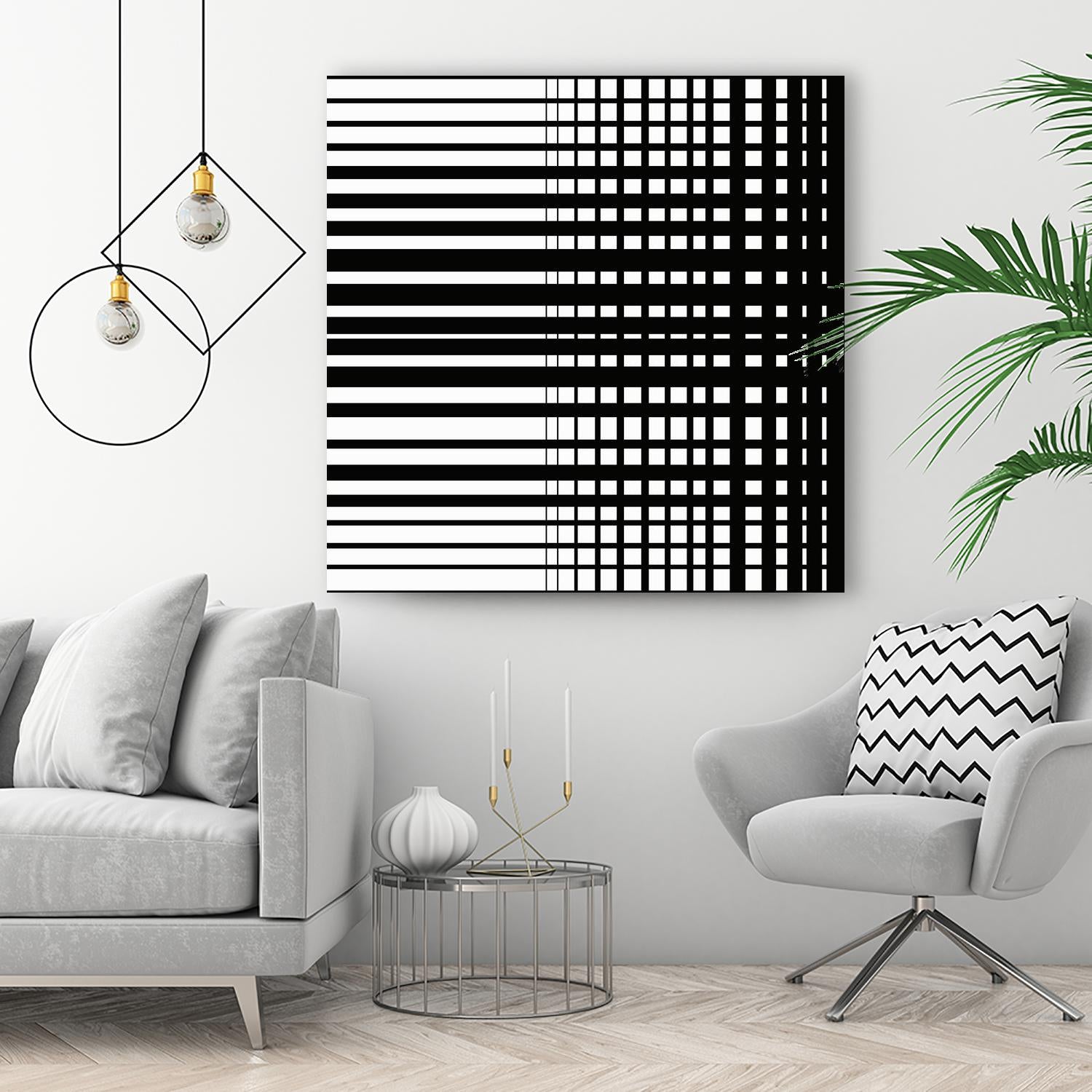 Vibing I by Daleno Art on GIANT ART - white patterns abstrait