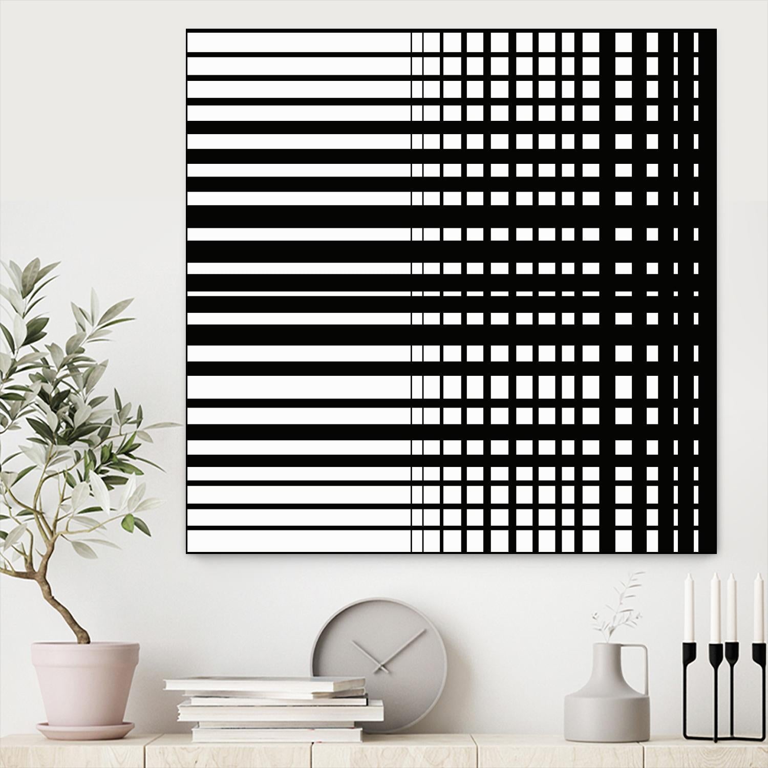Vibing I by Daleno Art on GIANT ART - white patterns abstrait