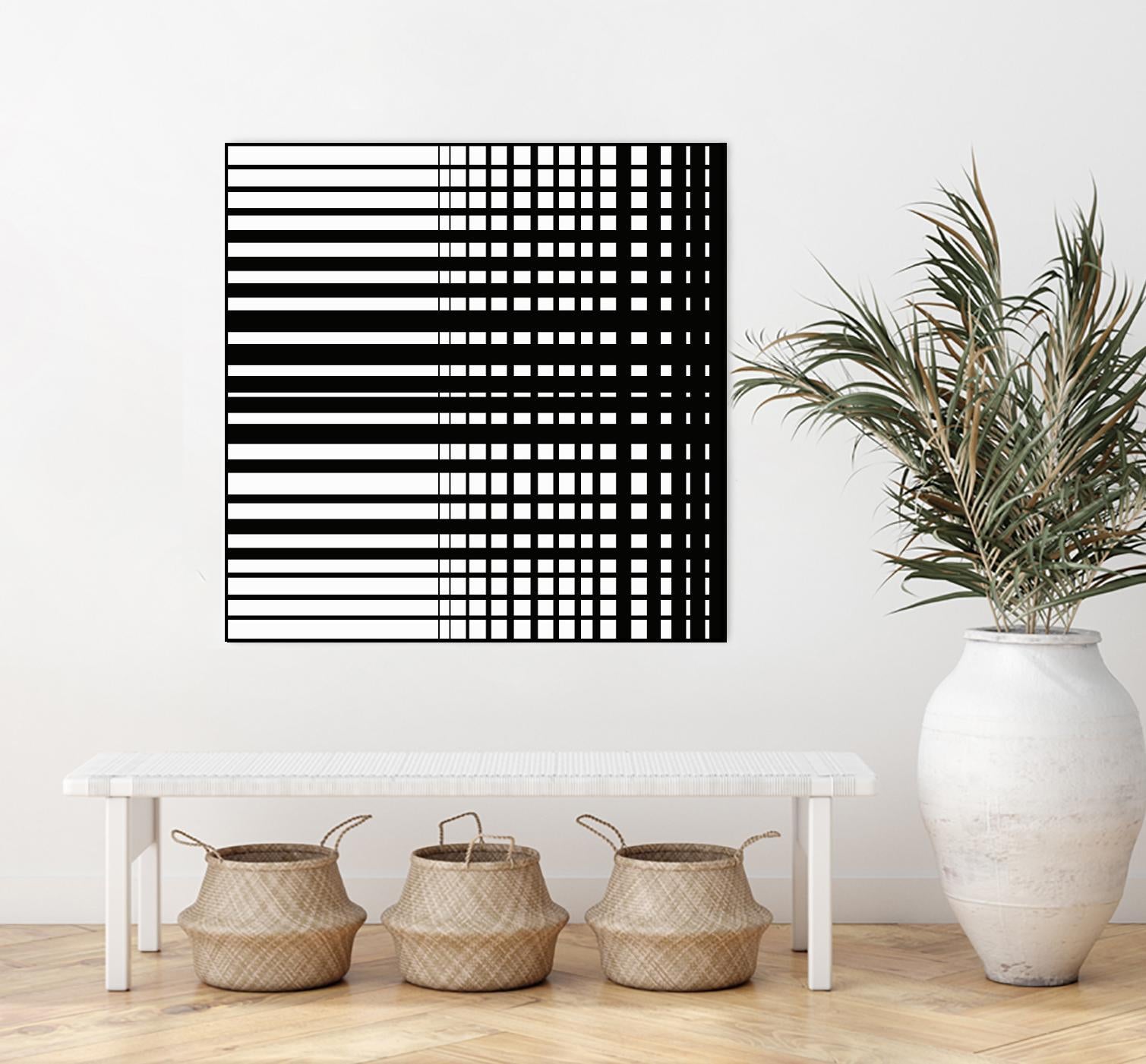 Vibing I by Daleno Art on GIANT ART - white patterns abstrait