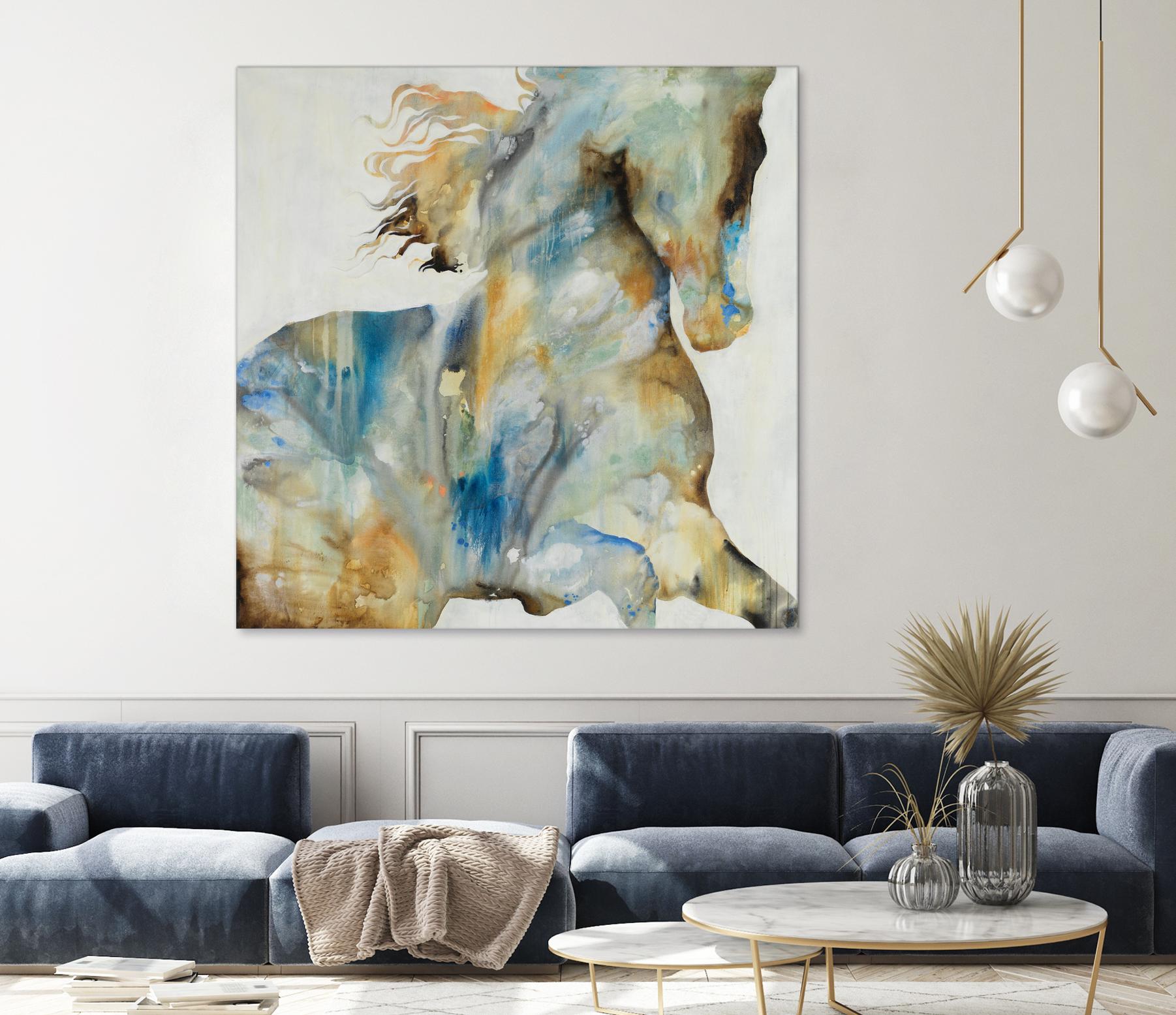 Colt Favorite by Daleno Art on GIANT ART - orange watercolor horse