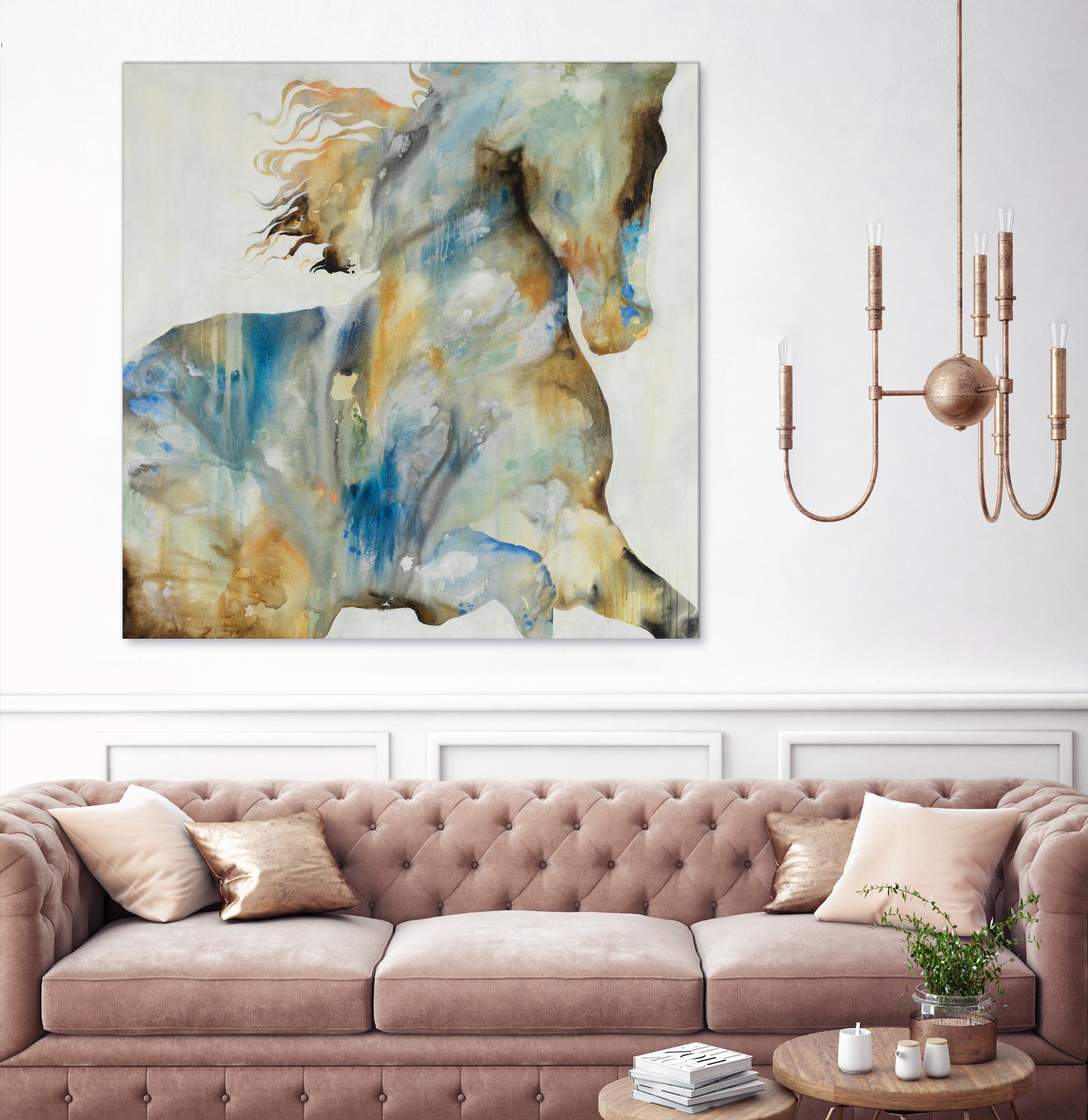 Colt Favorite by Daleno Art on GIANT ART - orange watercolor horse