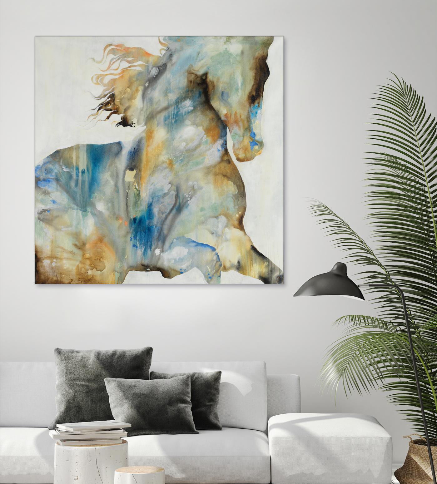Colt Favorite by Daleno Art on GIANT ART - orange watercolor horse