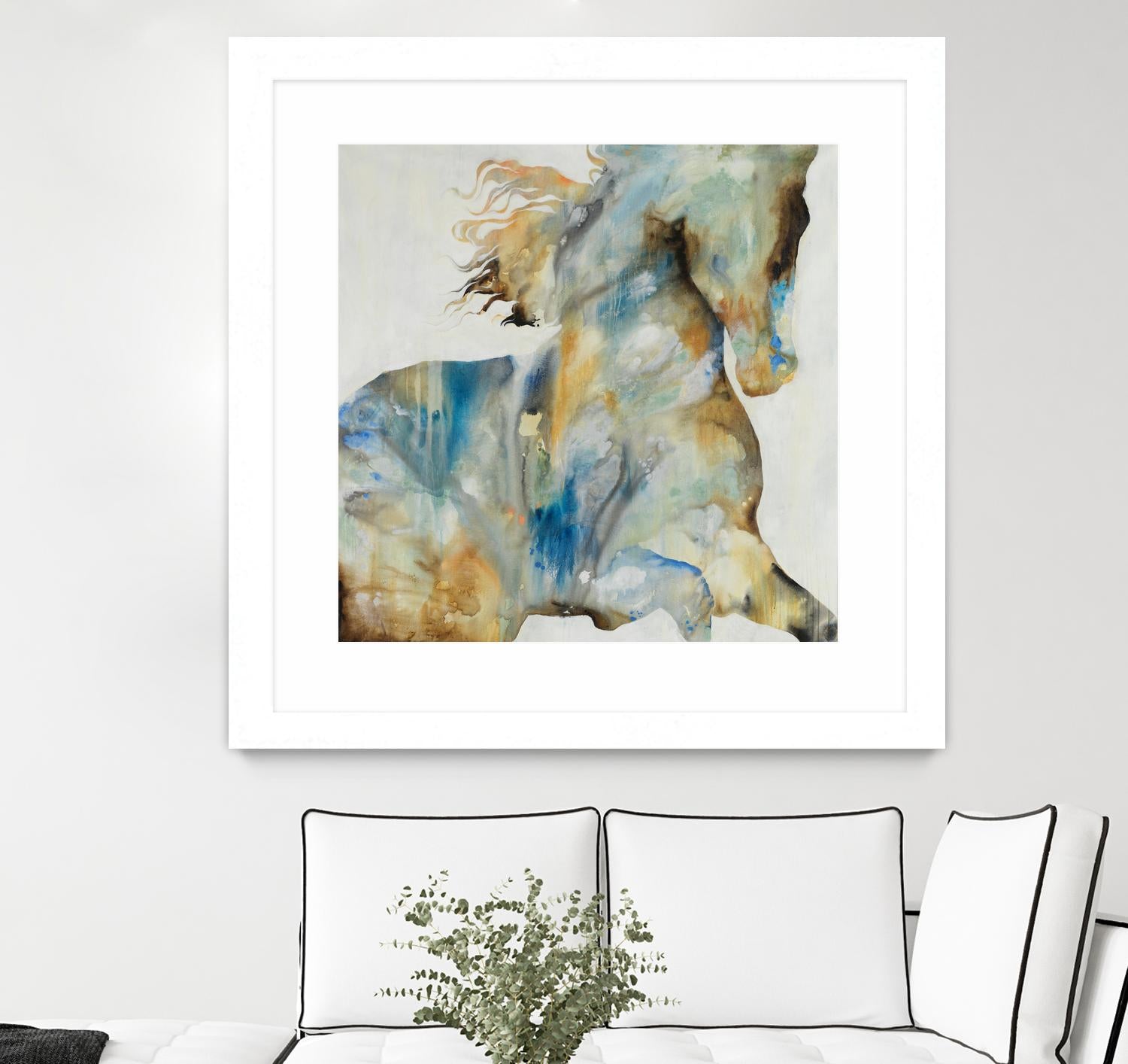 Colt Favorite by Daleno Art on GIANT ART - orange watercolor horse