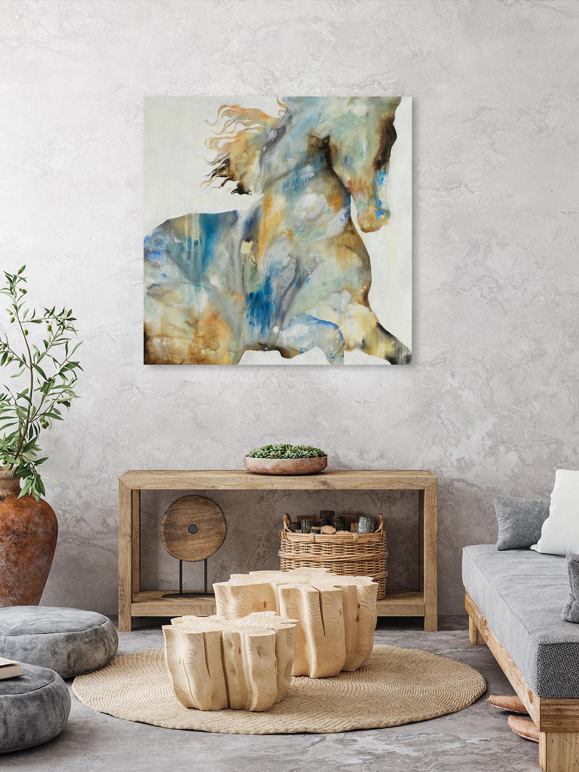 Colt Favorite by Daleno Art on GIANT ART - orange watercolor horse