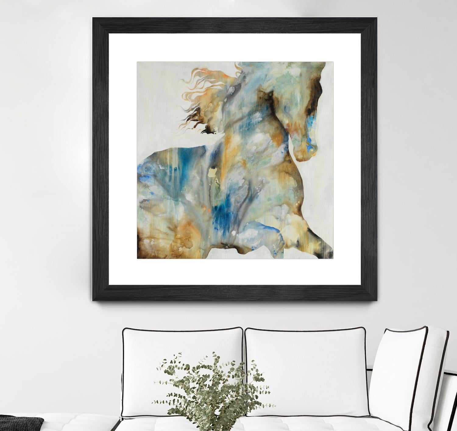 Colt Favorite by Daleno Art on GIANT ART - orange watercolor horse
