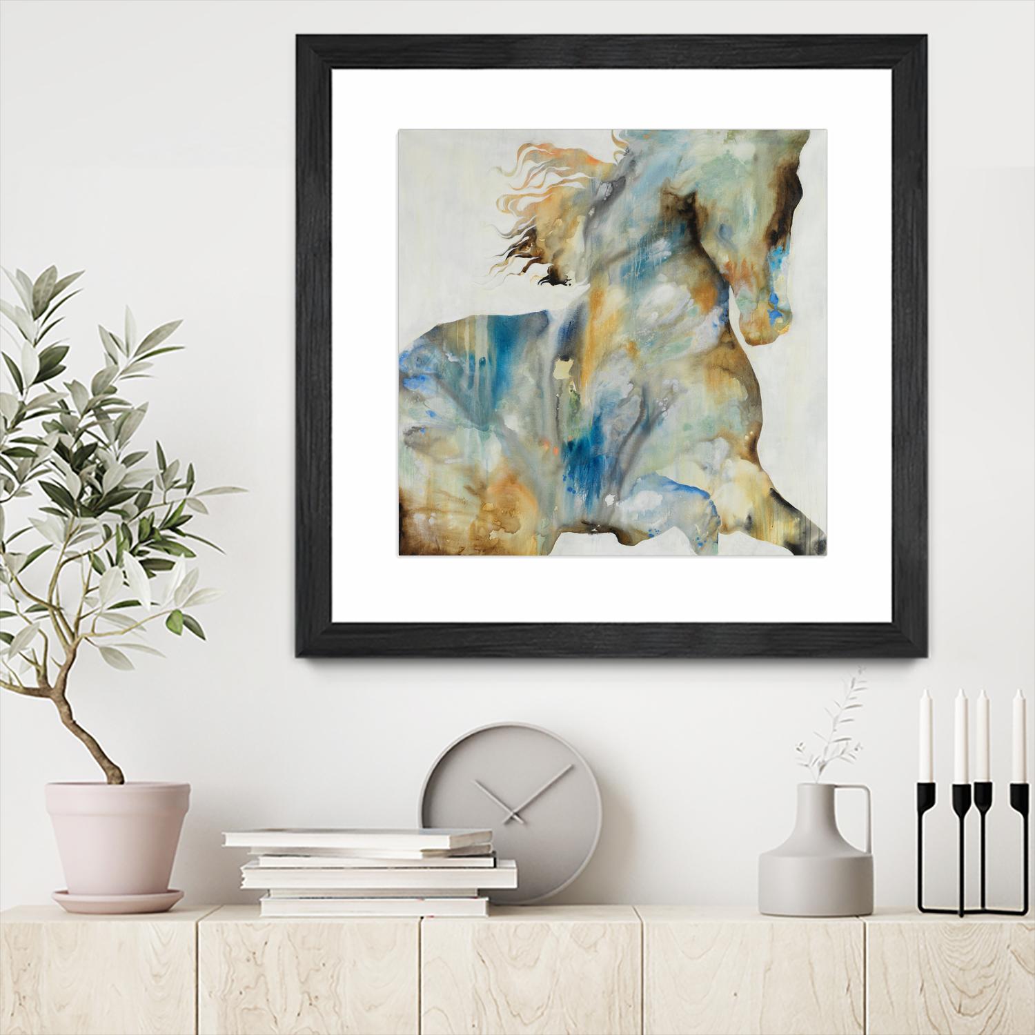 Colt Favorite by Daleno Art on GIANT ART - orange watercolor horse
