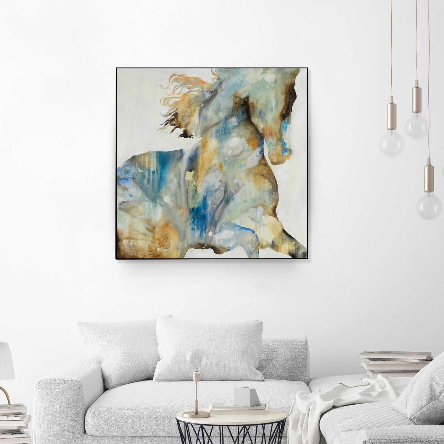 Colt Favorite by Daleno Art on GIANT ART - orange watercolor horse