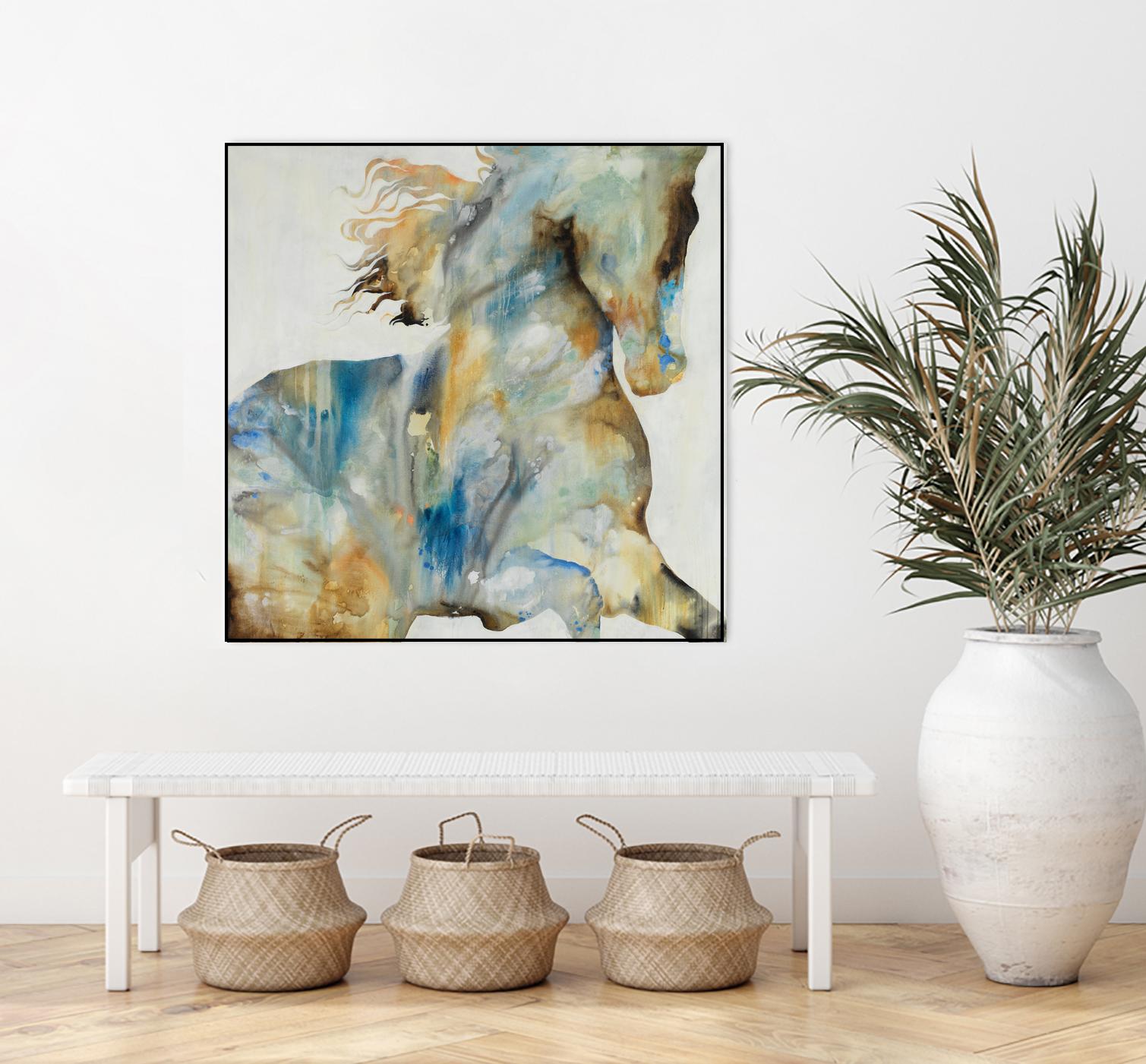 Colt Favorite by Daleno Art on GIANT ART - orange watercolor horse