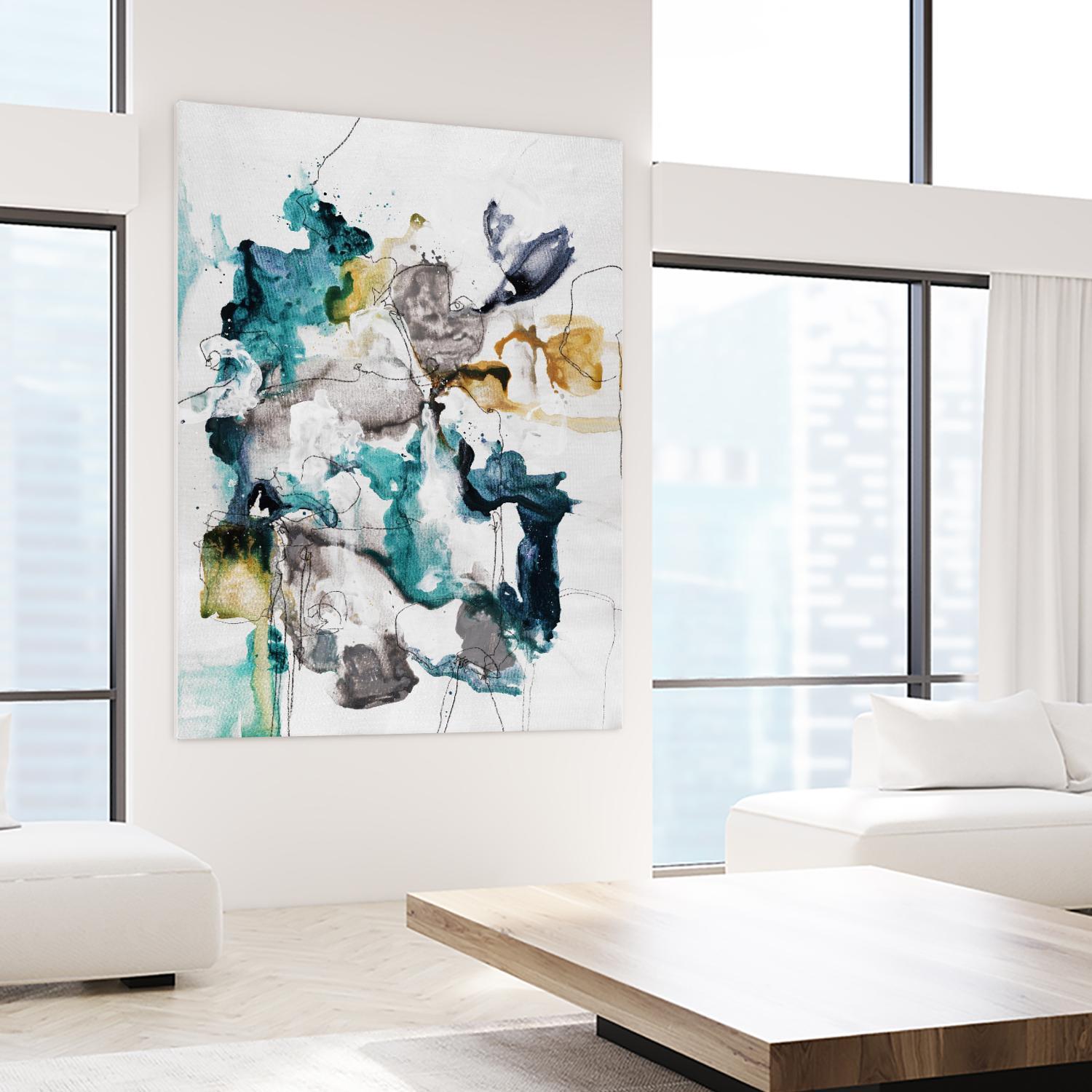 Diffuse II by Daleno Art on GIANT ART - green abstract abstrait