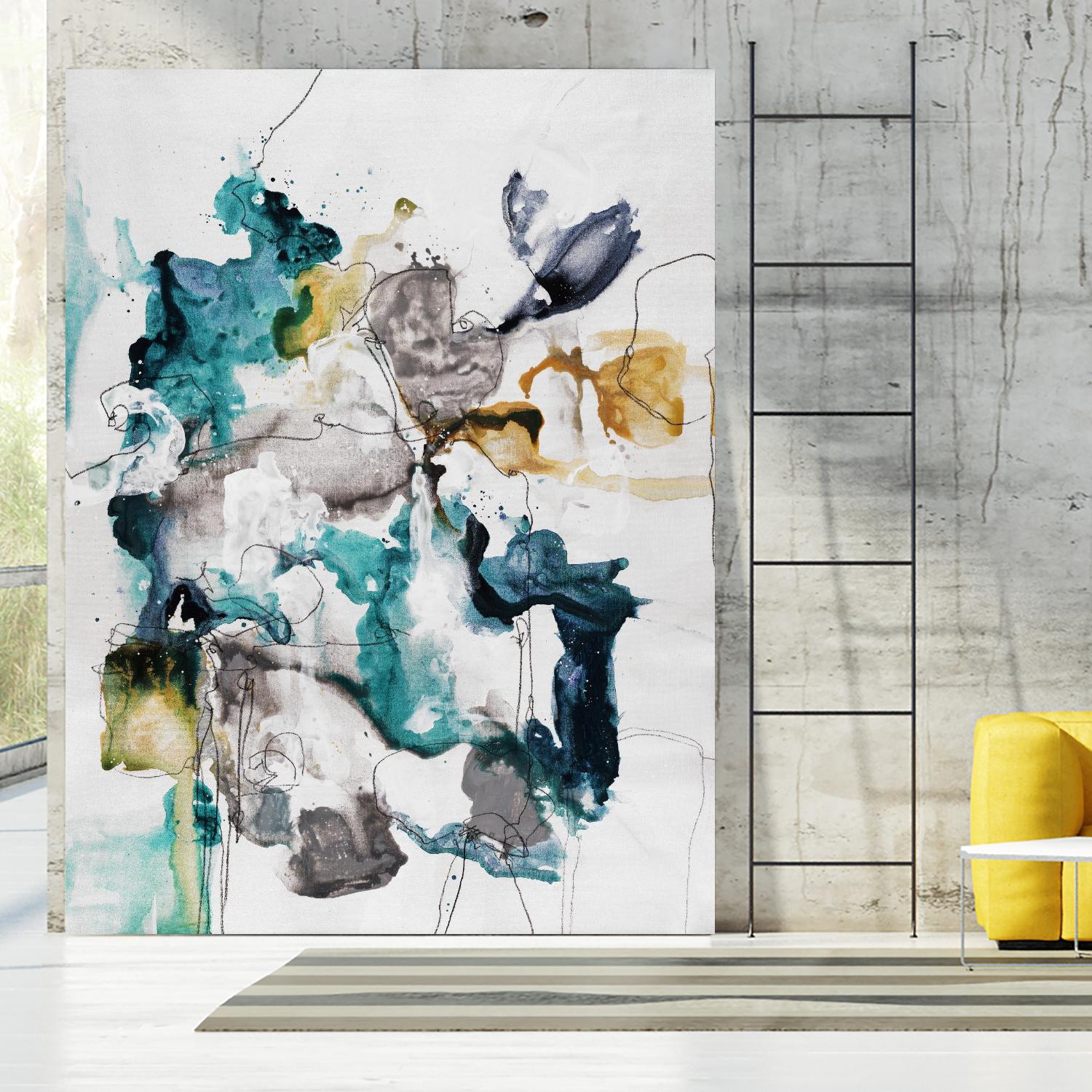 Diffuse II by Daleno Art on GIANT ART - green abstract abstrait