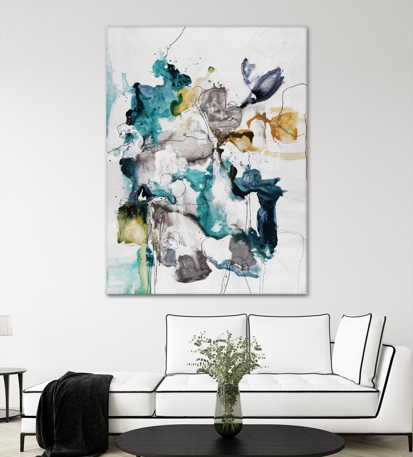 Diffuse II by Daleno Art on GIANT ART - green abstract abstrait