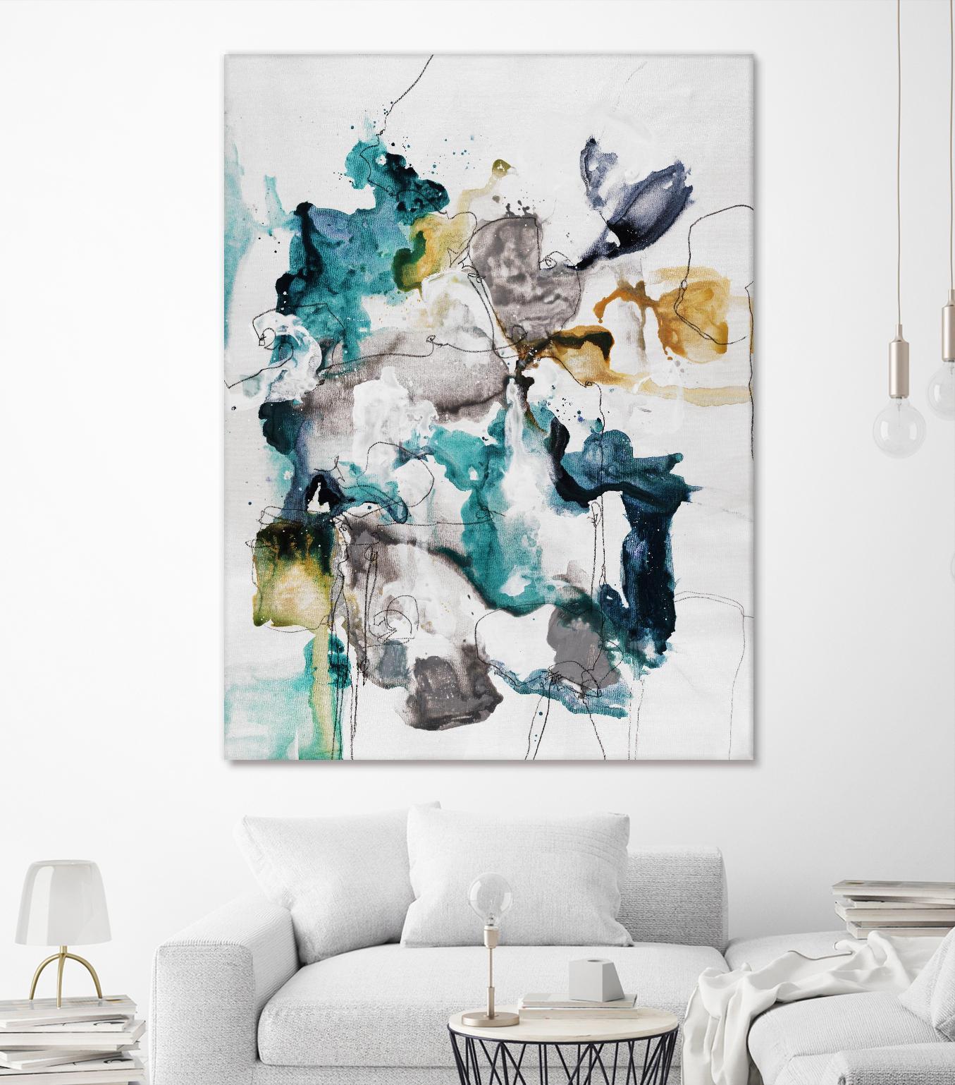 Diffuse II by Daleno Art on GIANT ART - green abstract abstrait