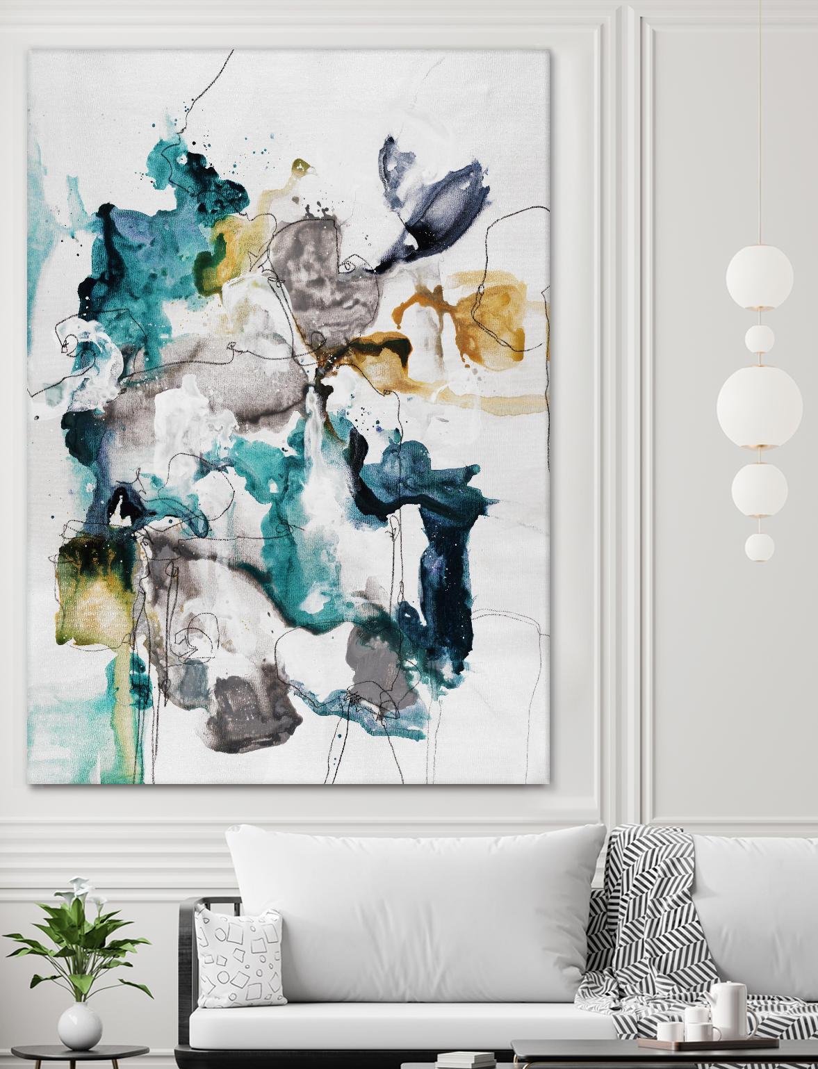 Diffuse II by Daleno Art on GIANT ART - green abstract abstrait