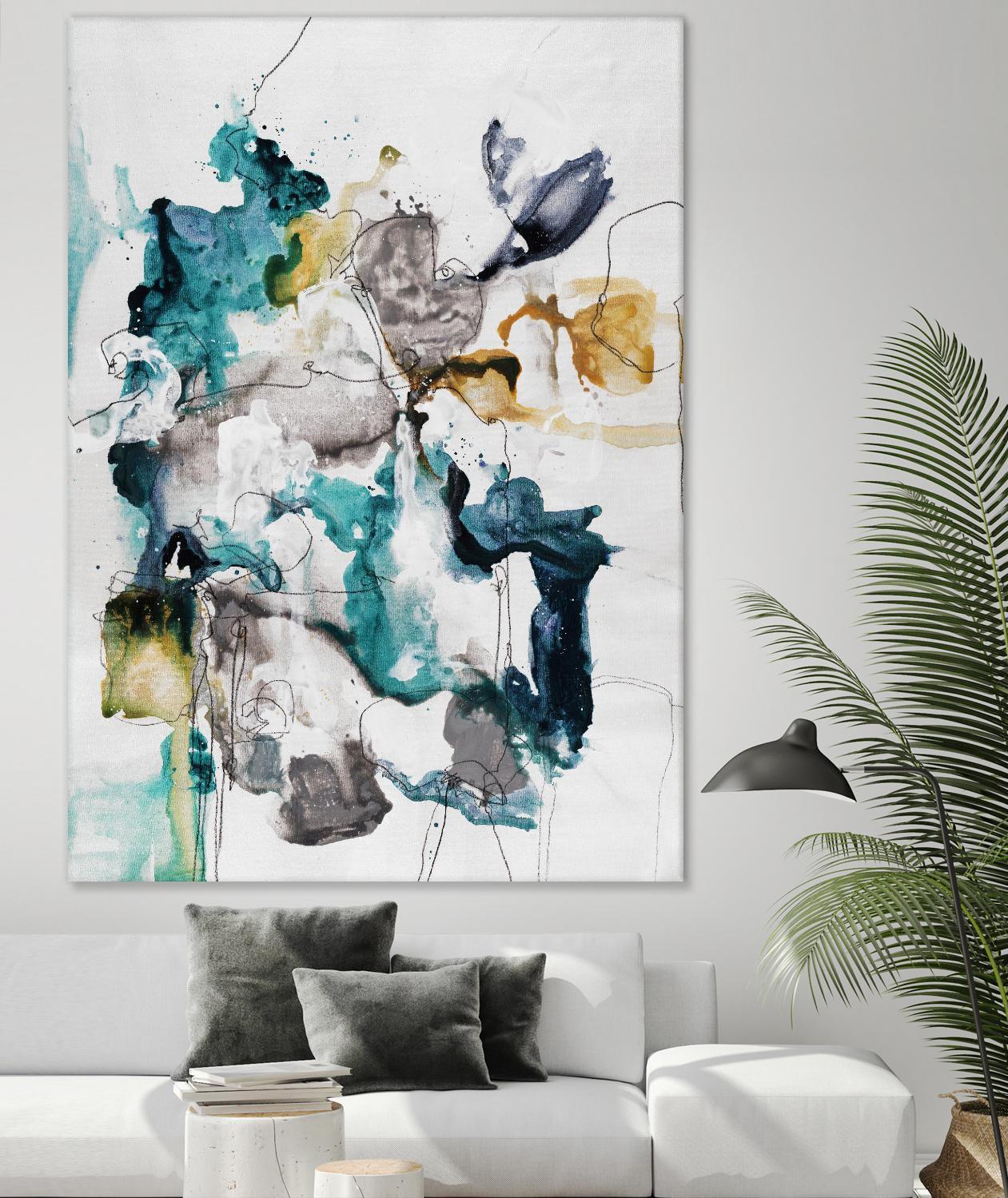 Diffuse II by Daleno Art on GIANT ART - green abstract abstrait