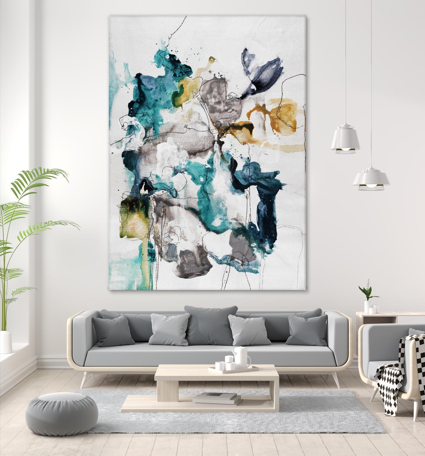 Diffuse II by Daleno Art on GIANT ART - green abstract abstrait