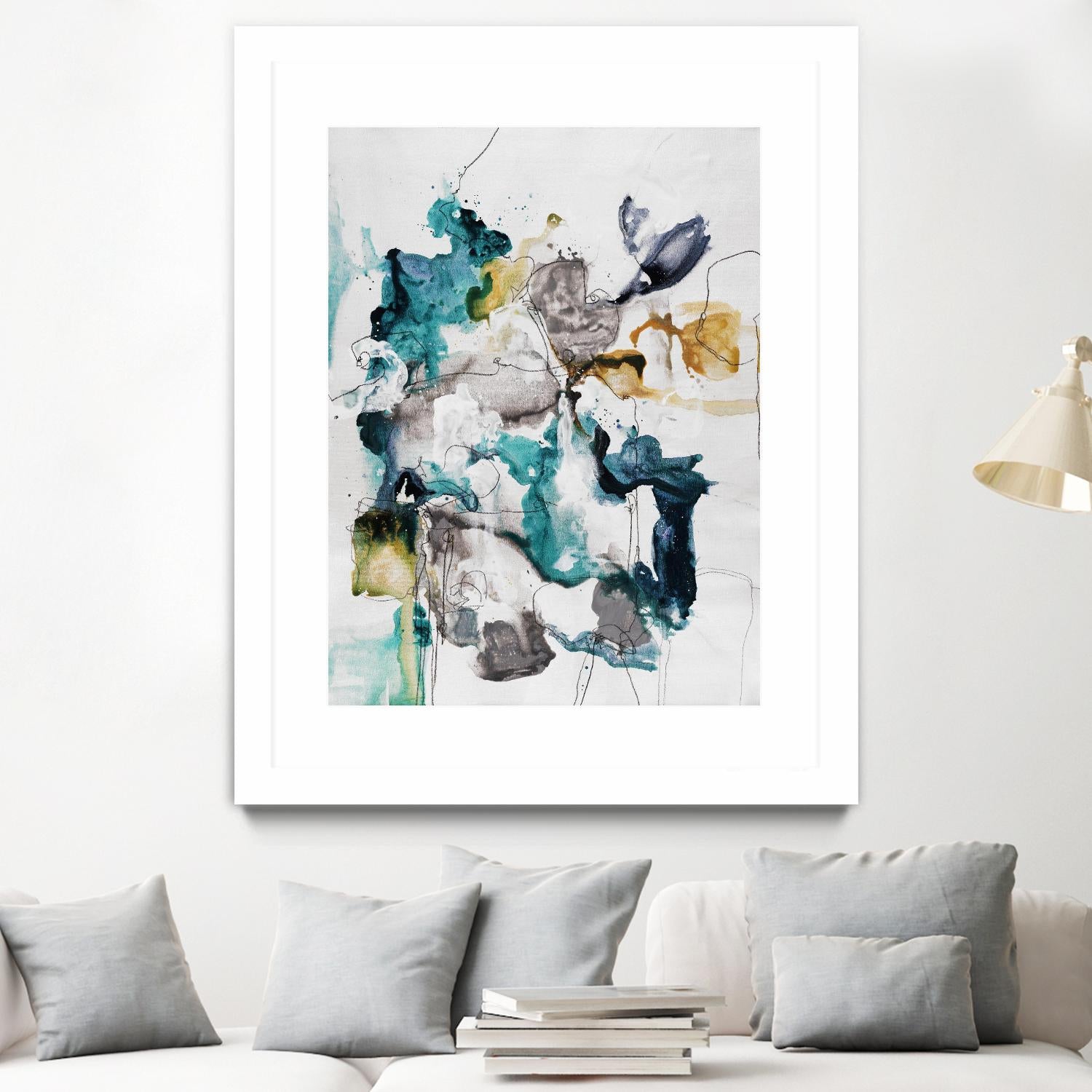 Diffuse II by Daleno Art on GIANT ART - green abstract abstrait