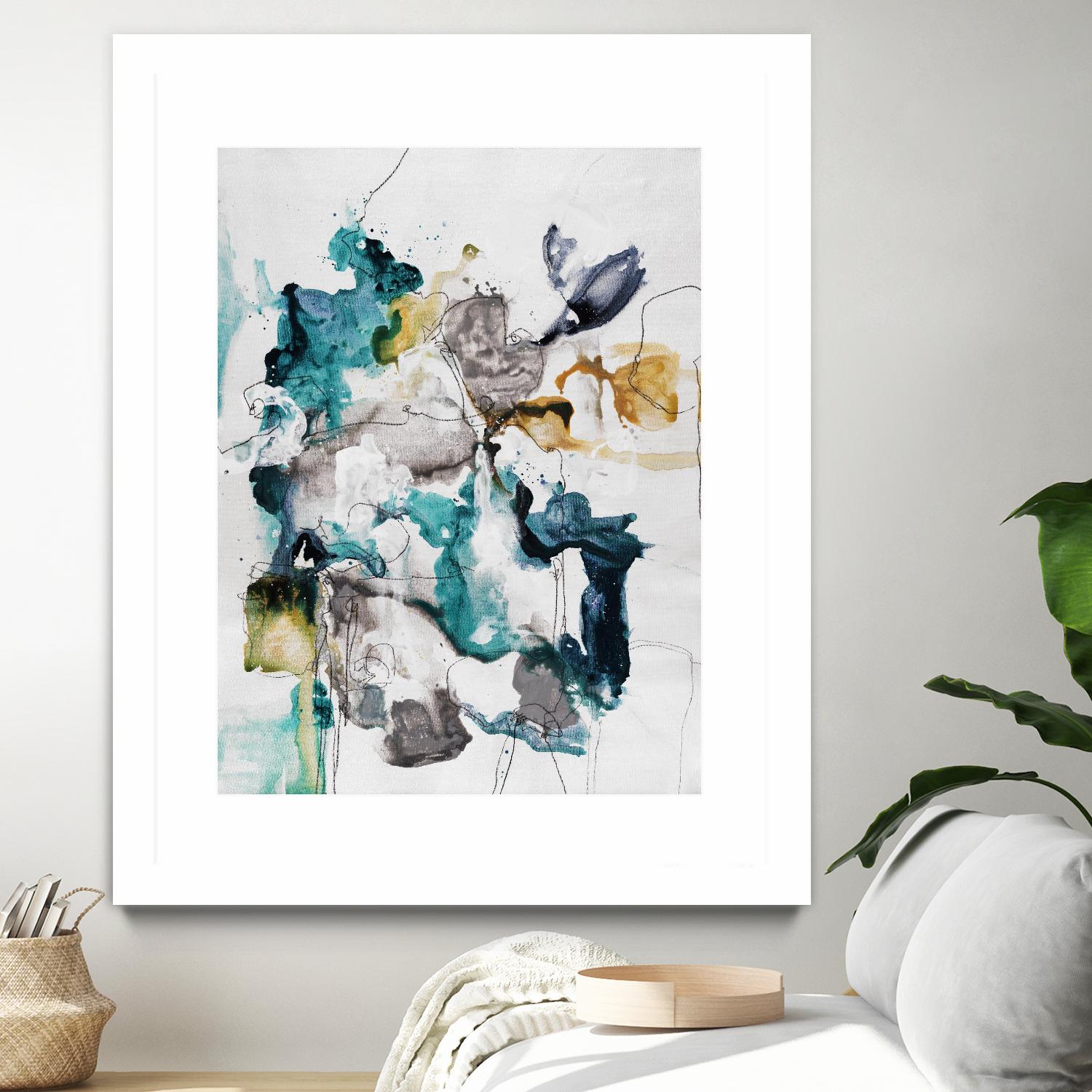 Diffuse II by Daleno Art on GIANT ART - green abstract abstrait