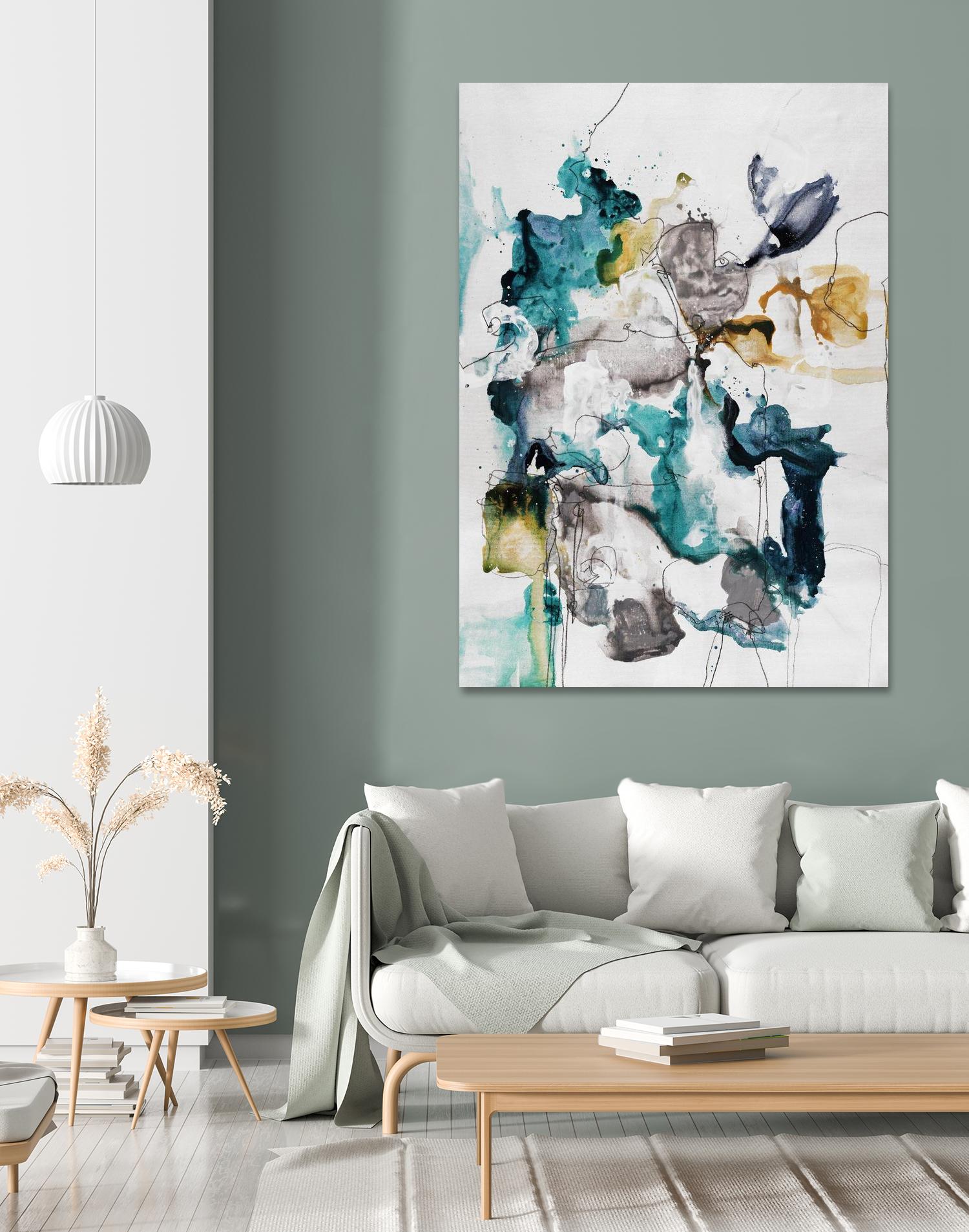 Diffuse II by Daleno Art on GIANT ART - green abstract abstrait