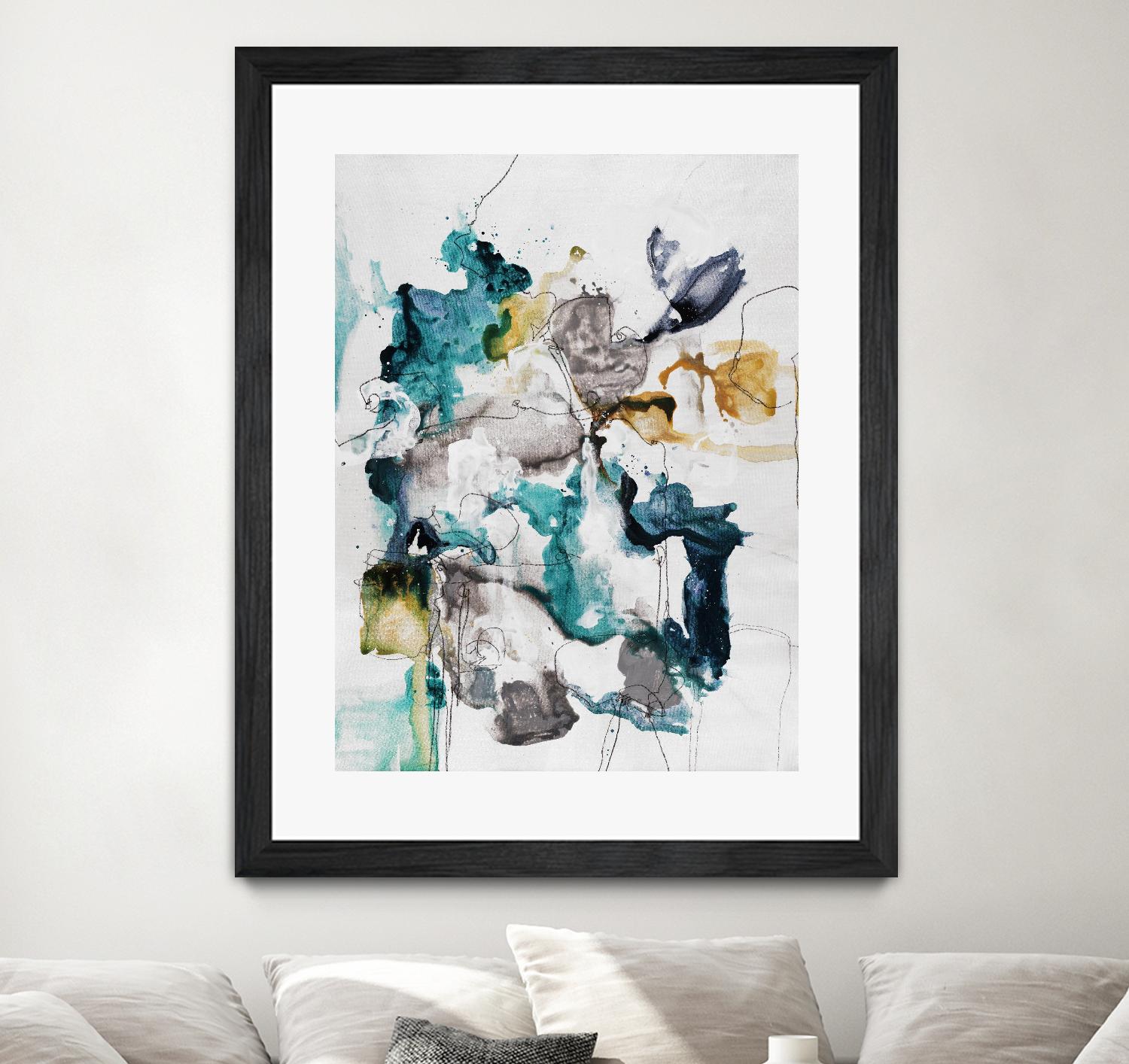 Diffuse II by Daleno Art on GIANT ART - green abstract abstrait