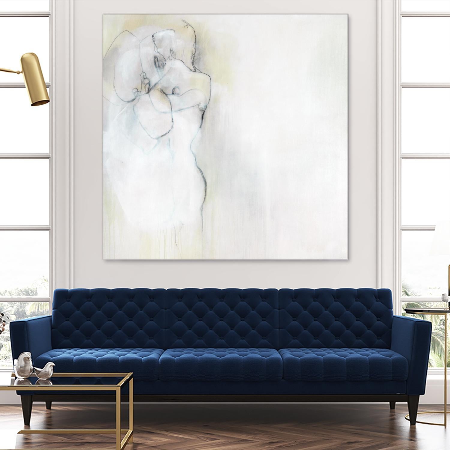 Together in Peace by Daleno Art on GIANT ART - white abstract abstrait