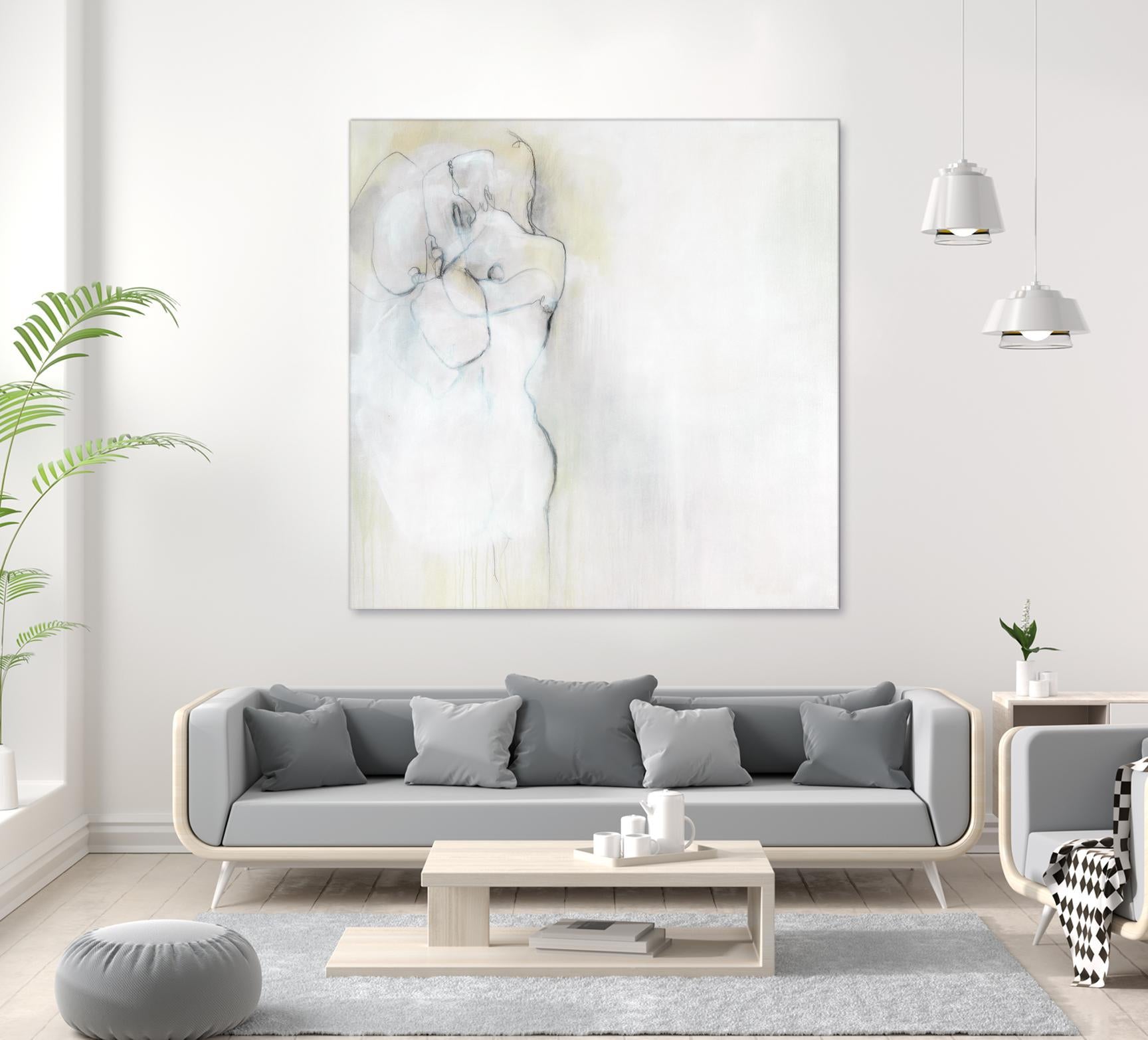 Together in Peace by Daleno Art on GIANT ART - white abstract abstrait