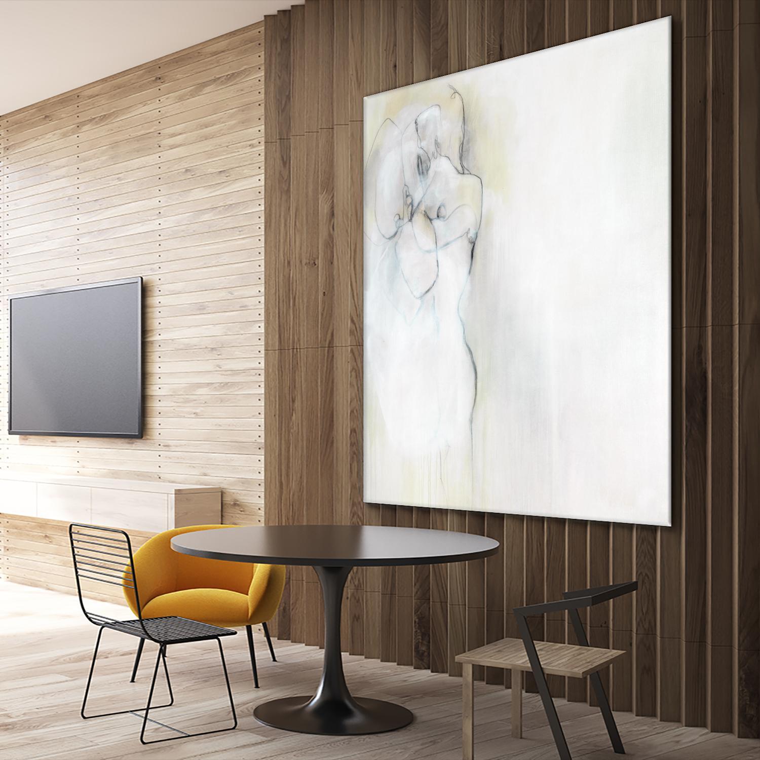 Together in Peace by Daleno Art on GIANT ART - white abstract abstrait