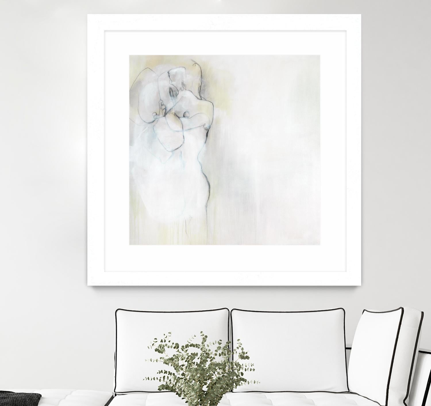 Together in Peace by Daleno Art on GIANT ART - white abstract abstrait