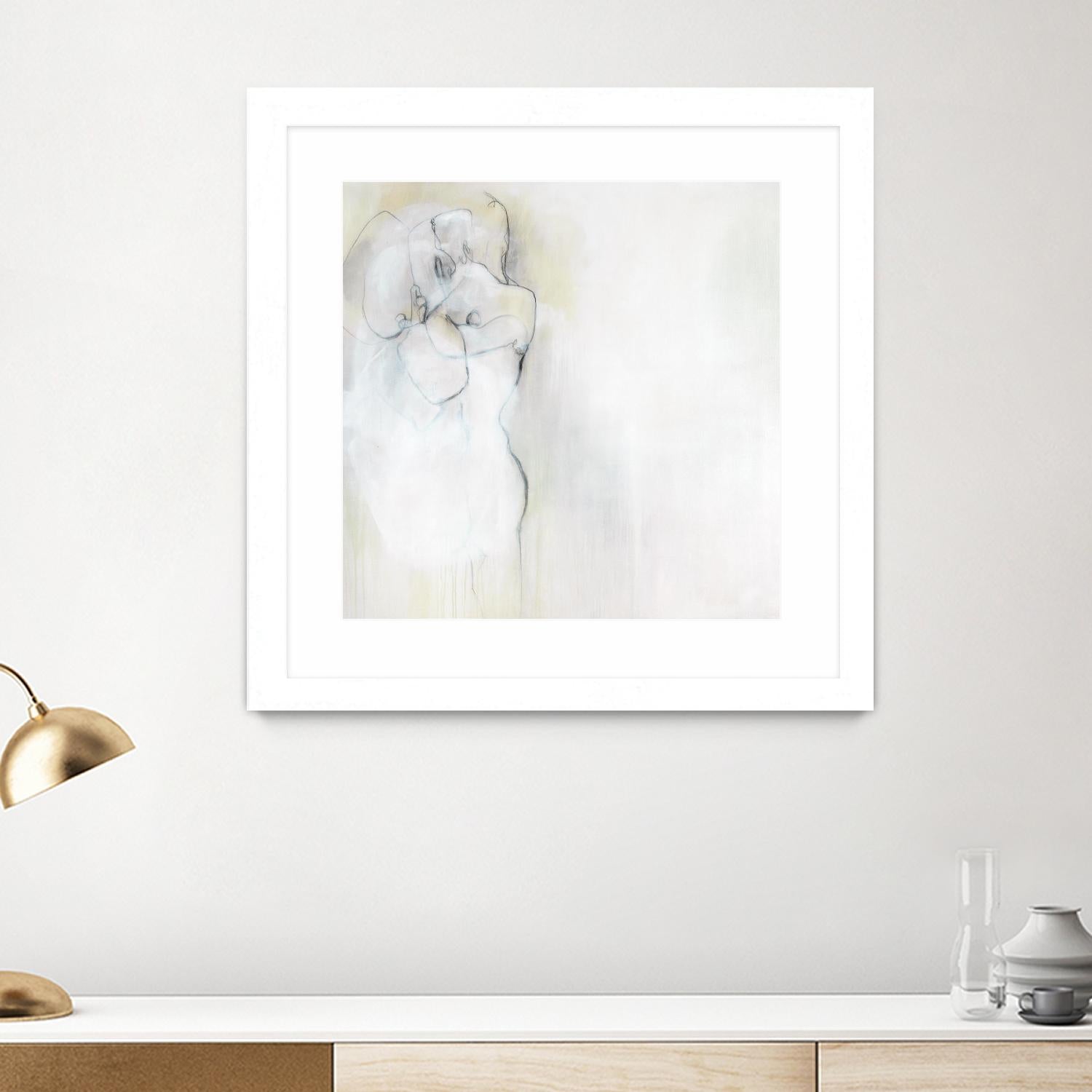 Together in Peace by Daleno Art on GIANT ART - white abstract abstrait
