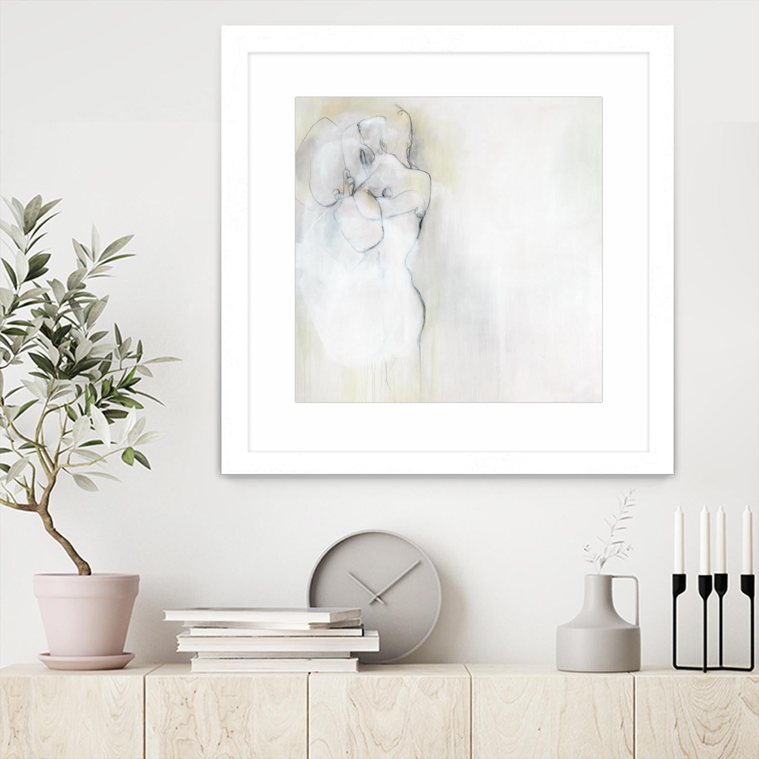 Together in Peace by Daleno Art on GIANT ART - white abstract abstrait