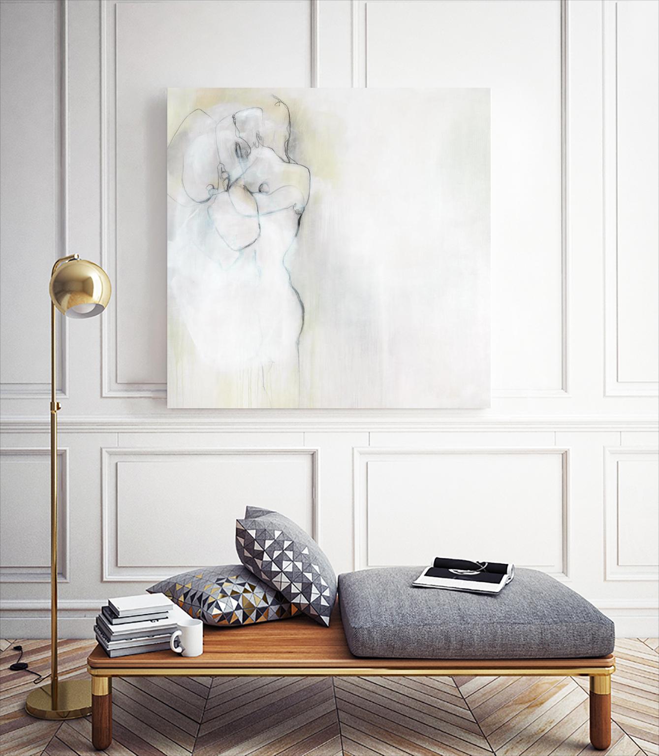 Together in Peace by Daleno Art on GIANT ART - white abstract abstrait