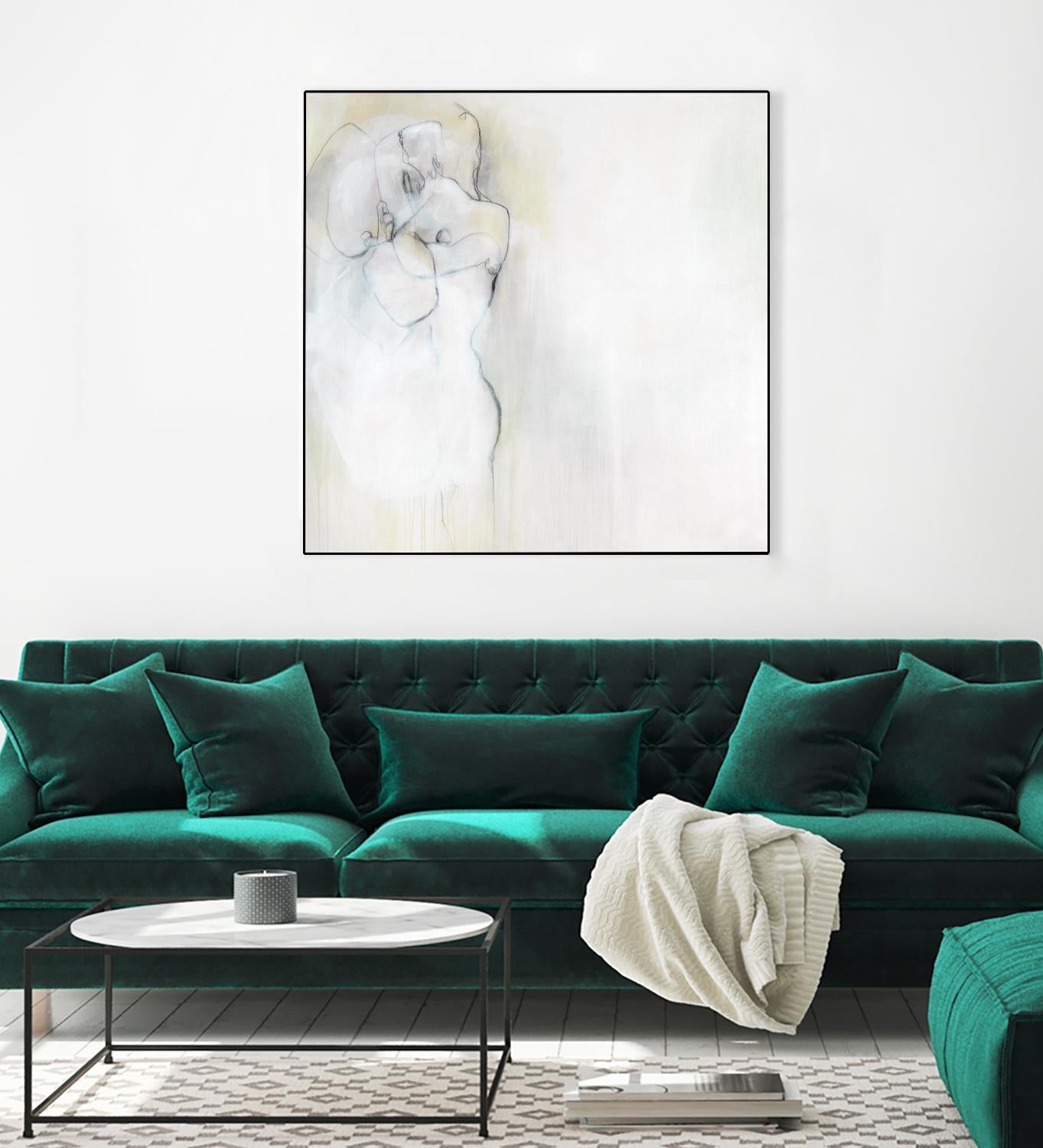 Together in Peace by Daleno Art on GIANT ART - white abstract abstrait
