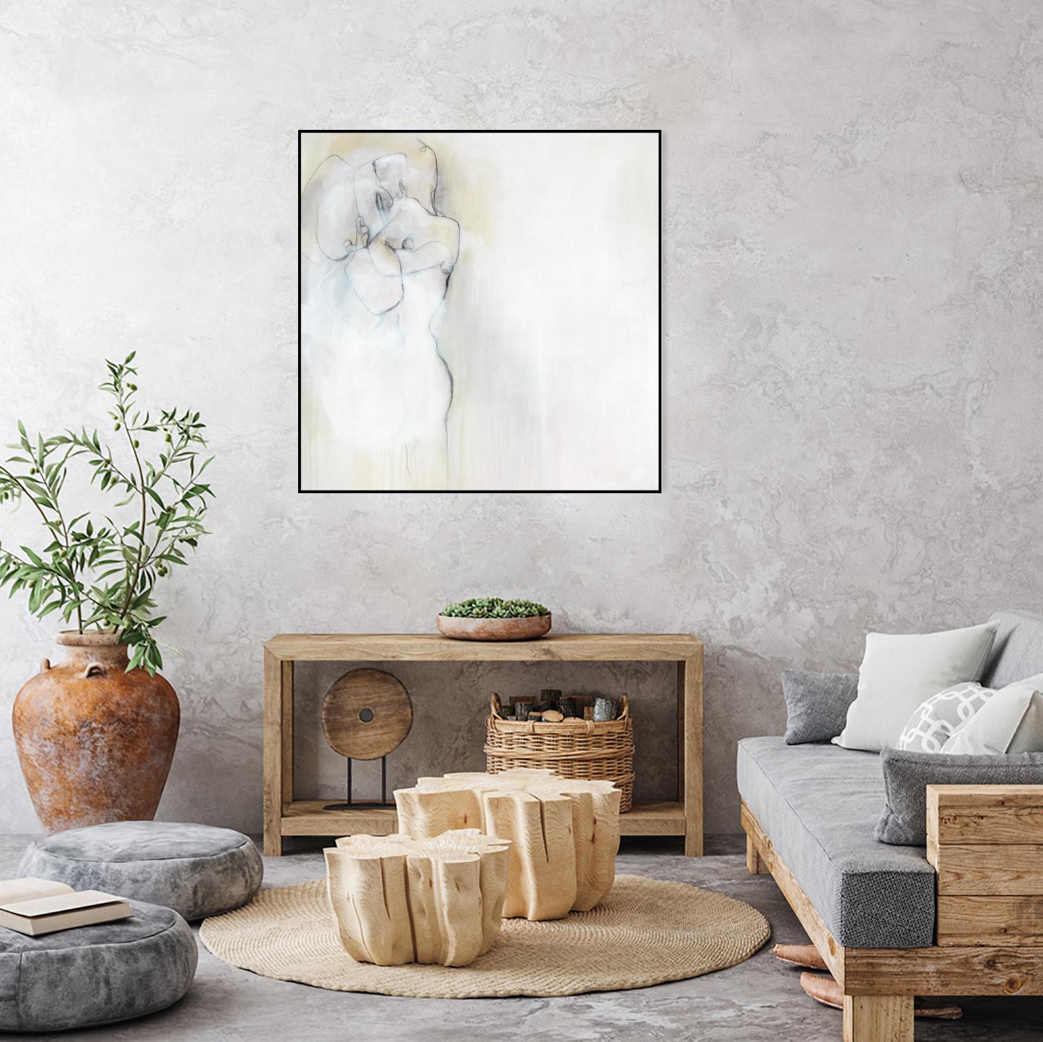 Together in Peace by Daleno Art on GIANT ART - white abstract abstrait