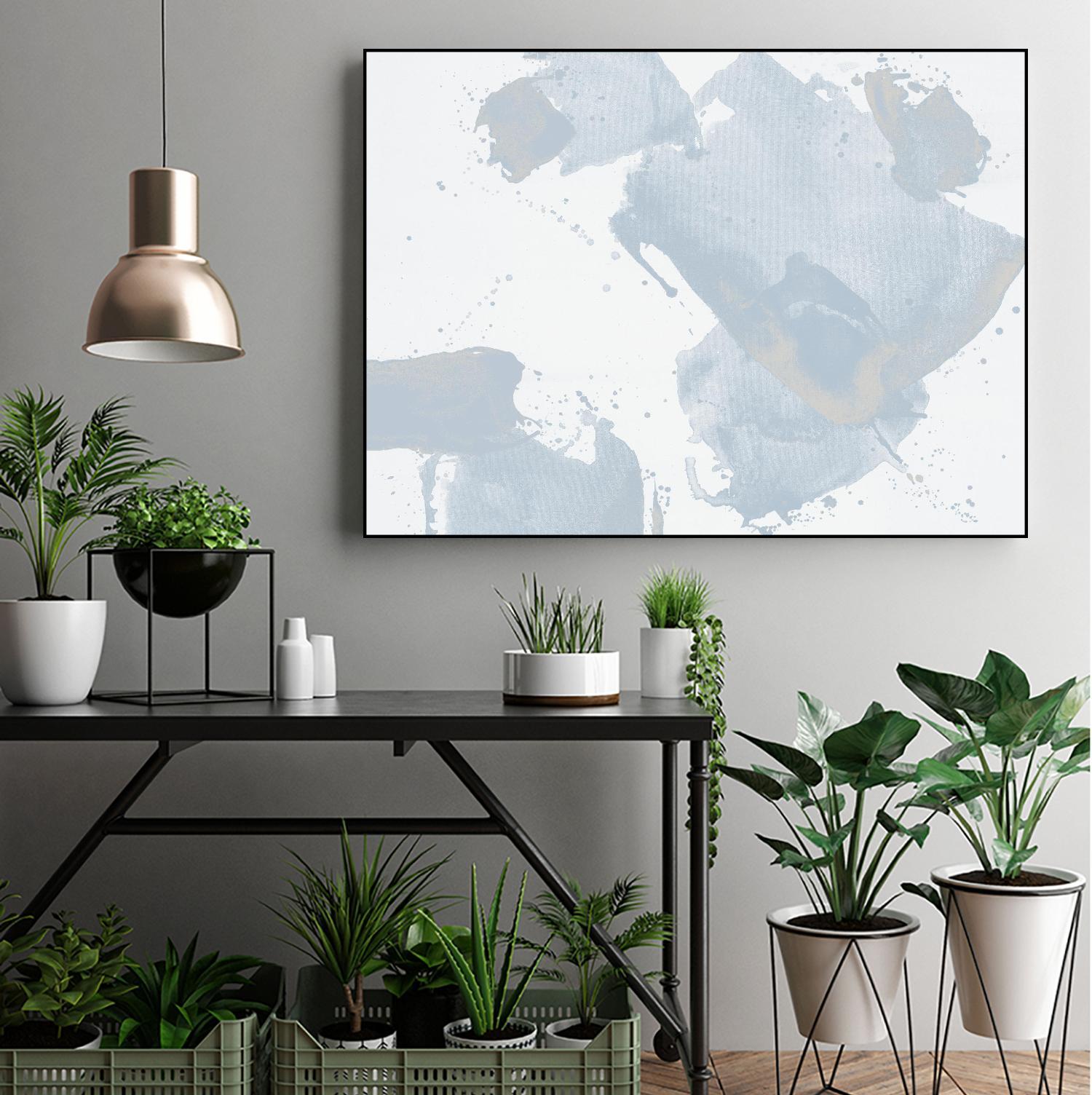 Baby Doll Blues II by Daleno Art on GIANT ART - blue abstract abstract