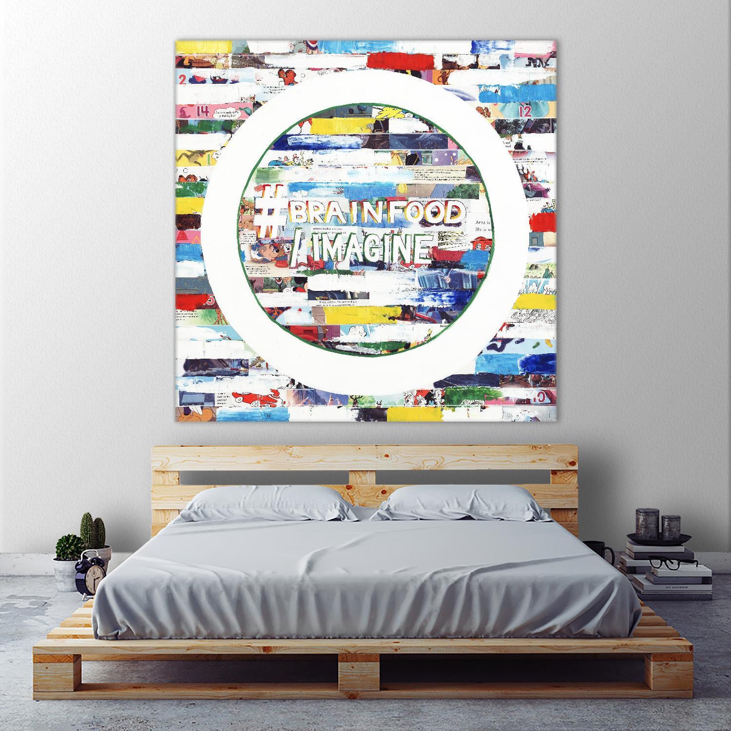 Smoke Circus IV by Daleno Art on GIANT ART - red patterns  abstrait