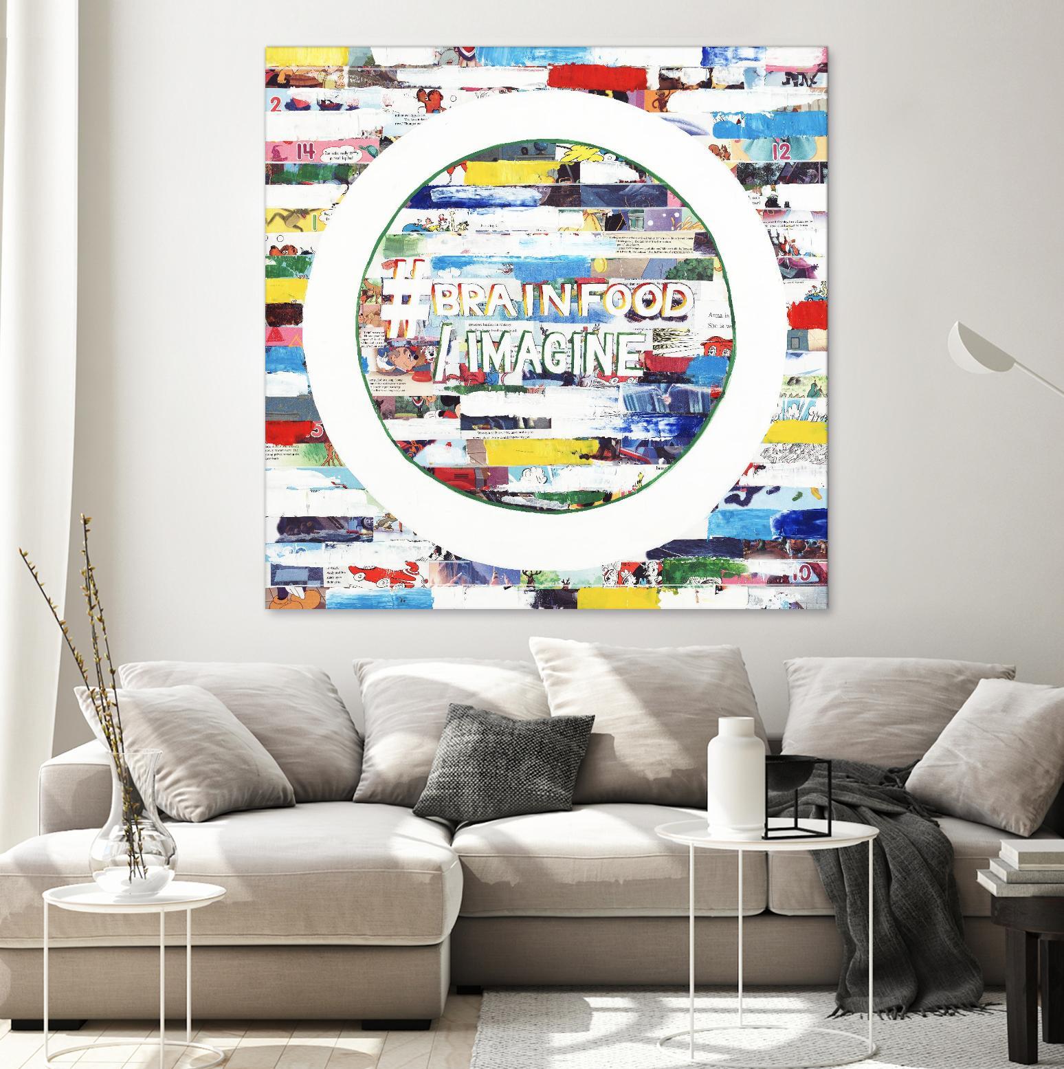 Smoke Circus IV by Daleno Art on GIANT ART - red patterns  abstrait