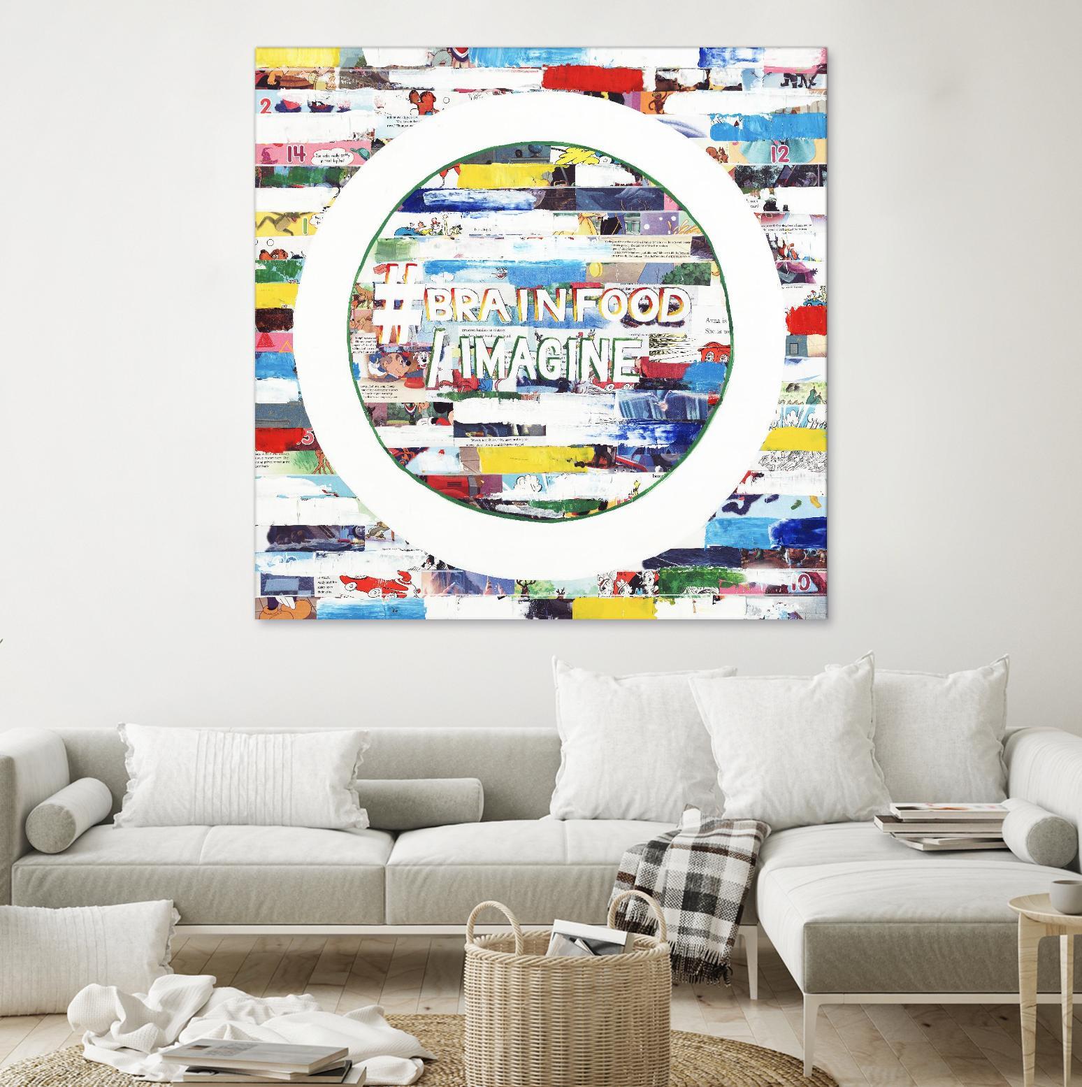 Smoke Circus IV by Daleno Art on GIANT ART - red patterns  abstrait