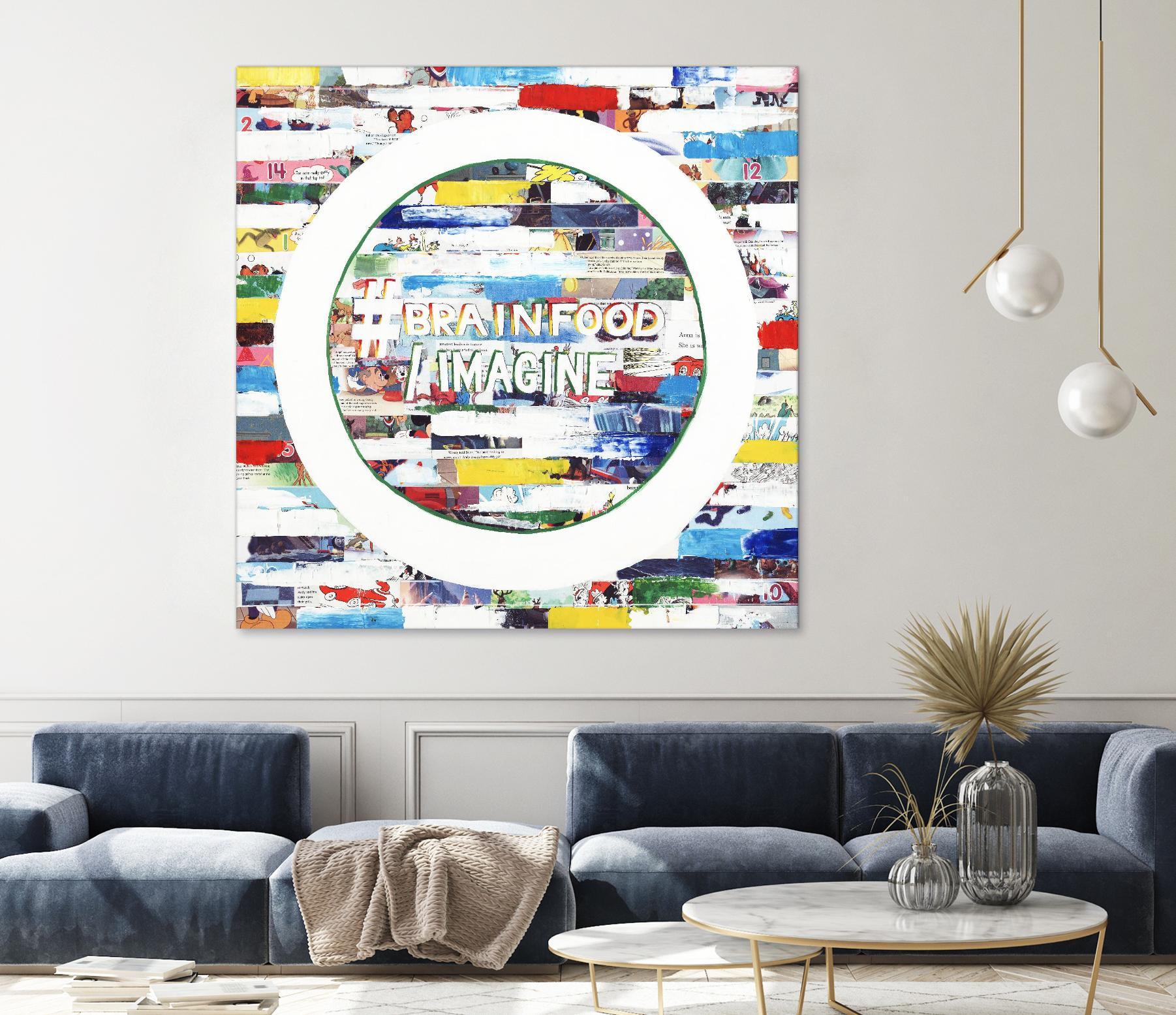 Smoke Circus IV by Daleno Art on GIANT ART - red patterns  abstrait