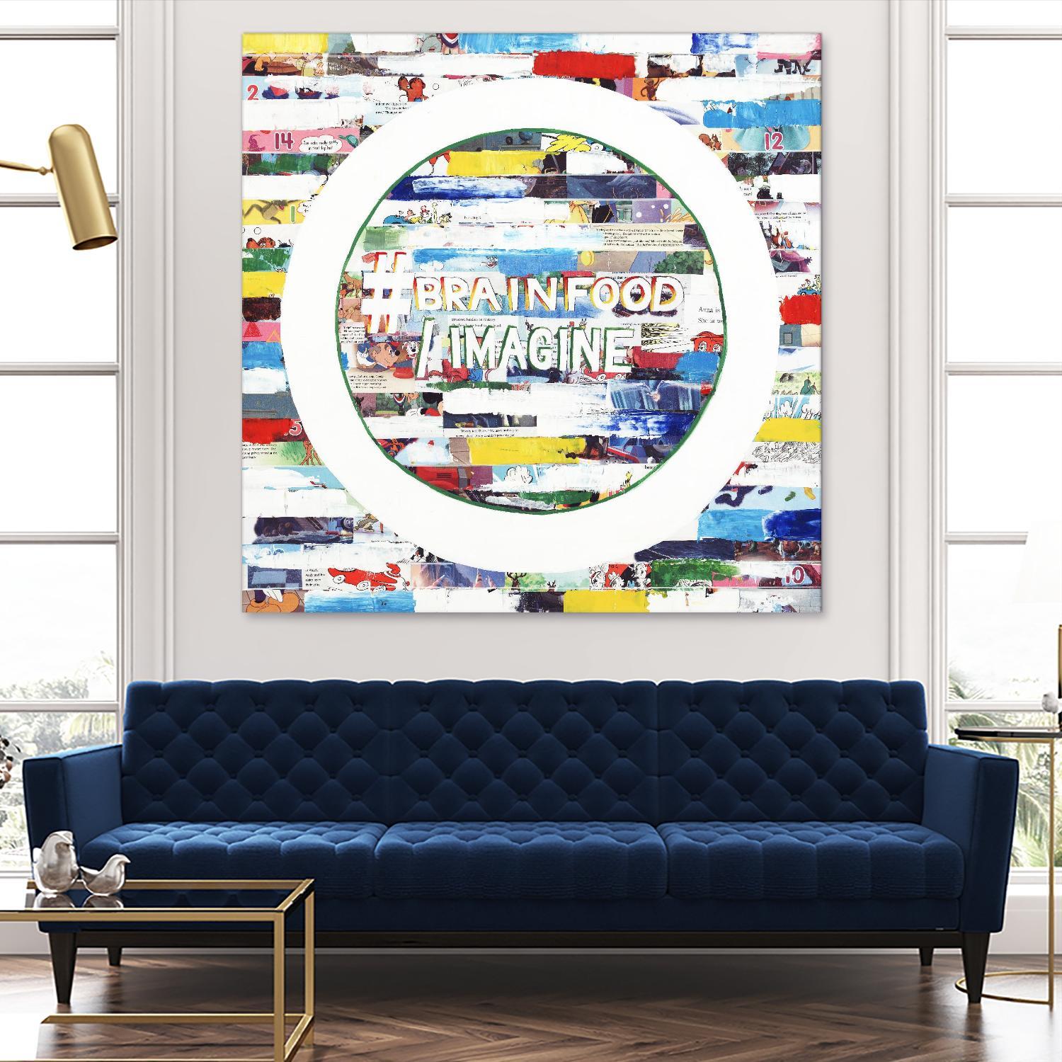 Smoke Circus IV by Daleno Art on GIANT ART - red patterns  abstrait