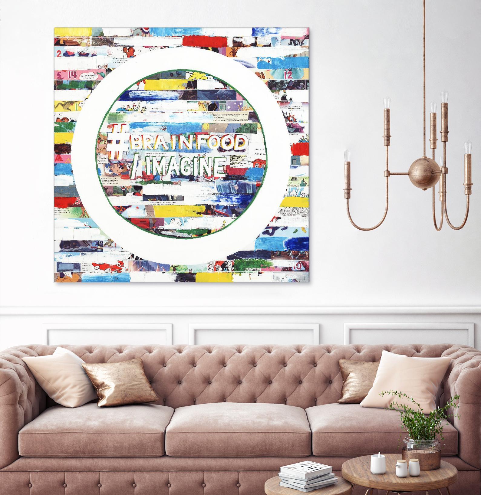 Smoke Circus IV by Daleno Art on GIANT ART - red patterns  abstrait