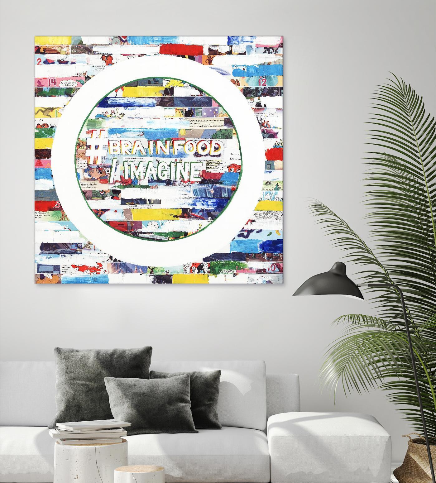 Smoke Circus IV by Daleno Art on GIANT ART - red patterns  abstrait