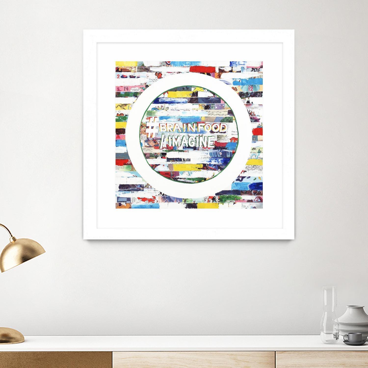 Smoke Circus IV by Daleno Art on GIANT ART - red patterns  abstrait