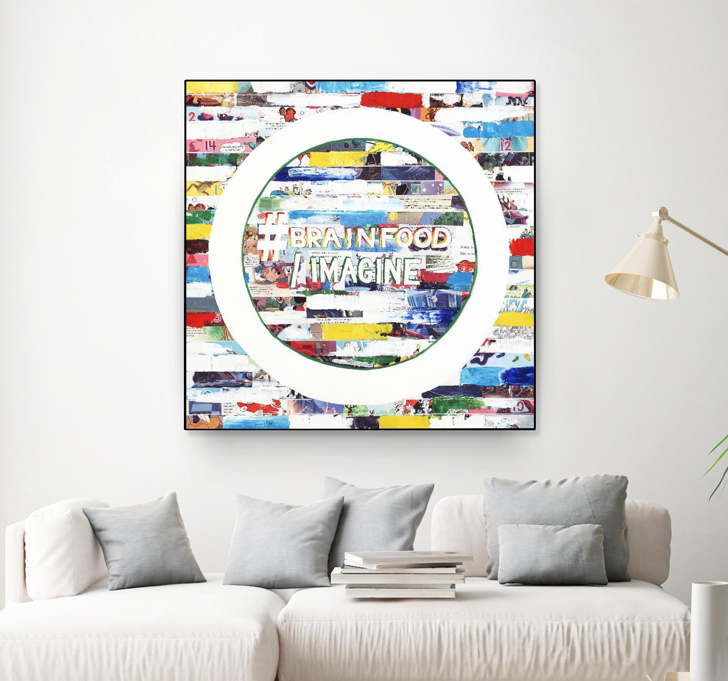 Smoke Circus IV by Daleno Art on GIANT ART - red patterns  abstrait