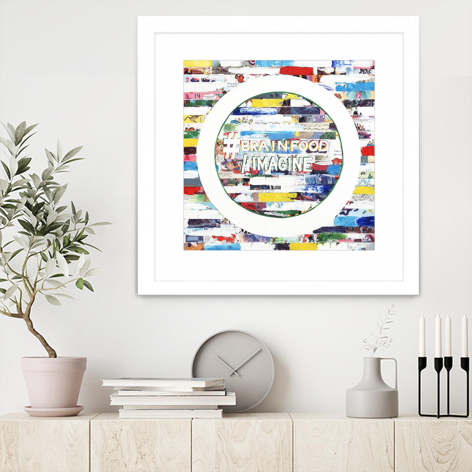 Smoke Circus IV by Daleno Art on GIANT ART - red patterns  abstrait