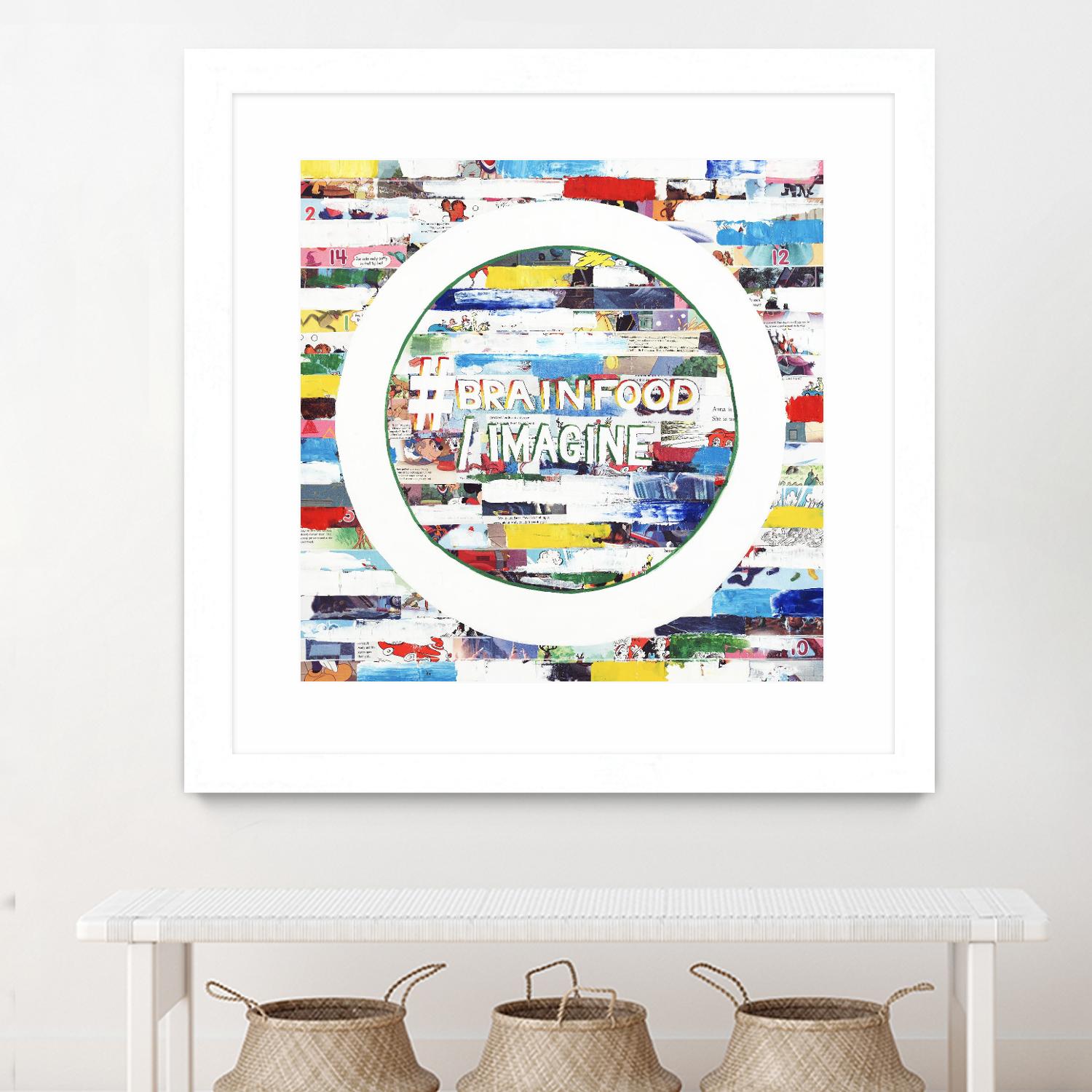 Smoke Circus IV by Daleno Art on GIANT ART - red patterns  abstrait