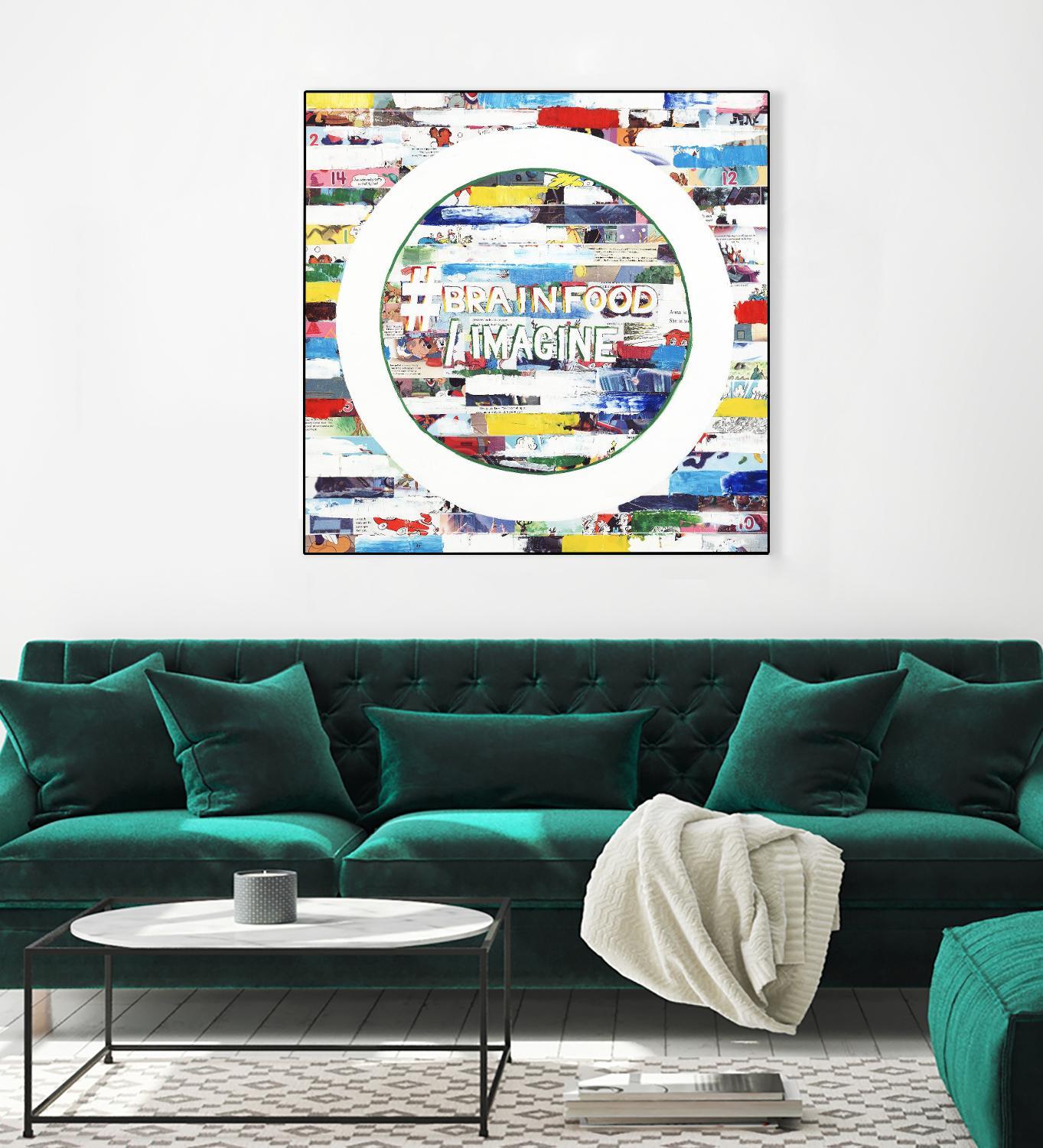 Smoke Circus IV by Daleno Art on GIANT ART - red patterns  abstrait