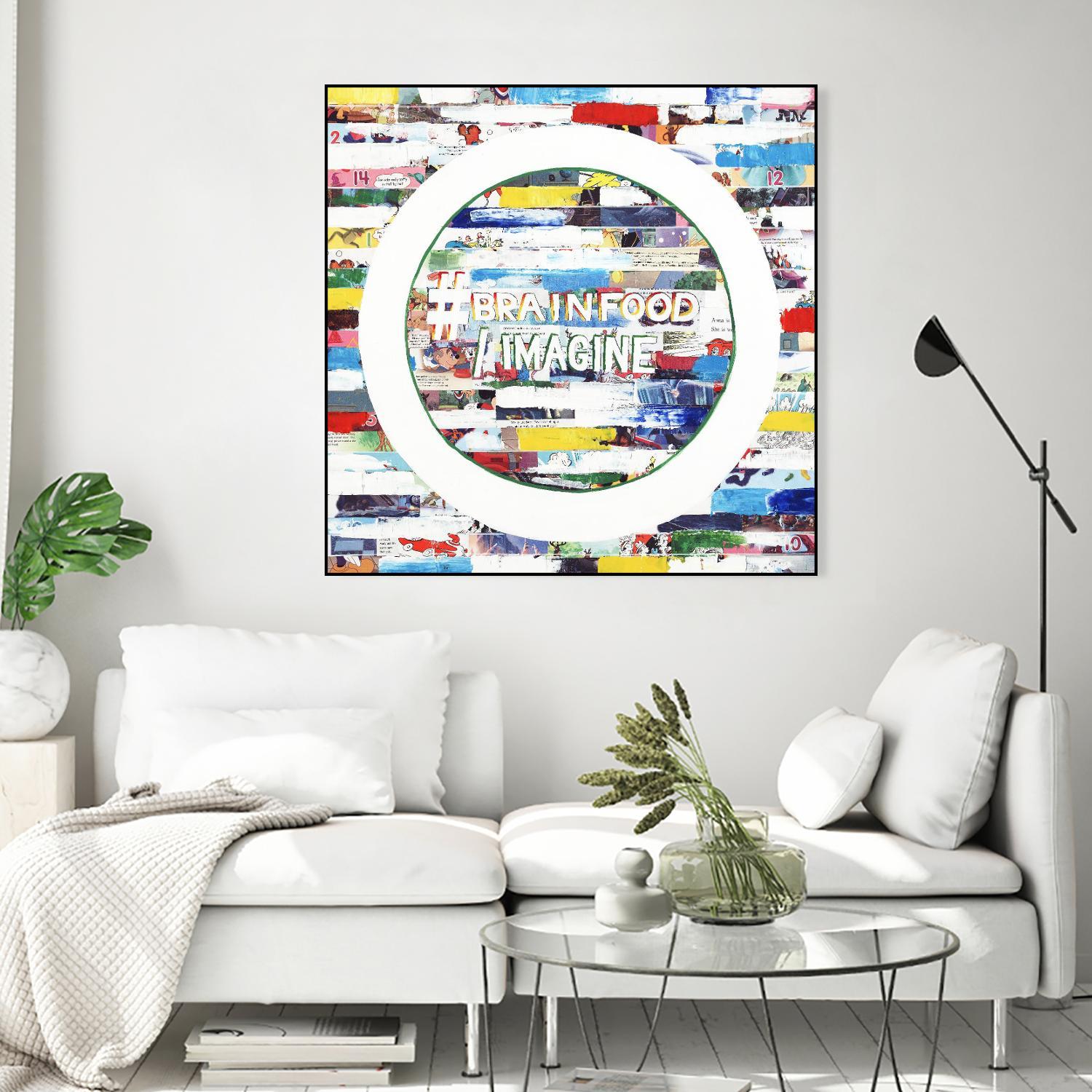 Smoke Circus IV by Daleno Art on GIANT ART - red patterns  abstrait