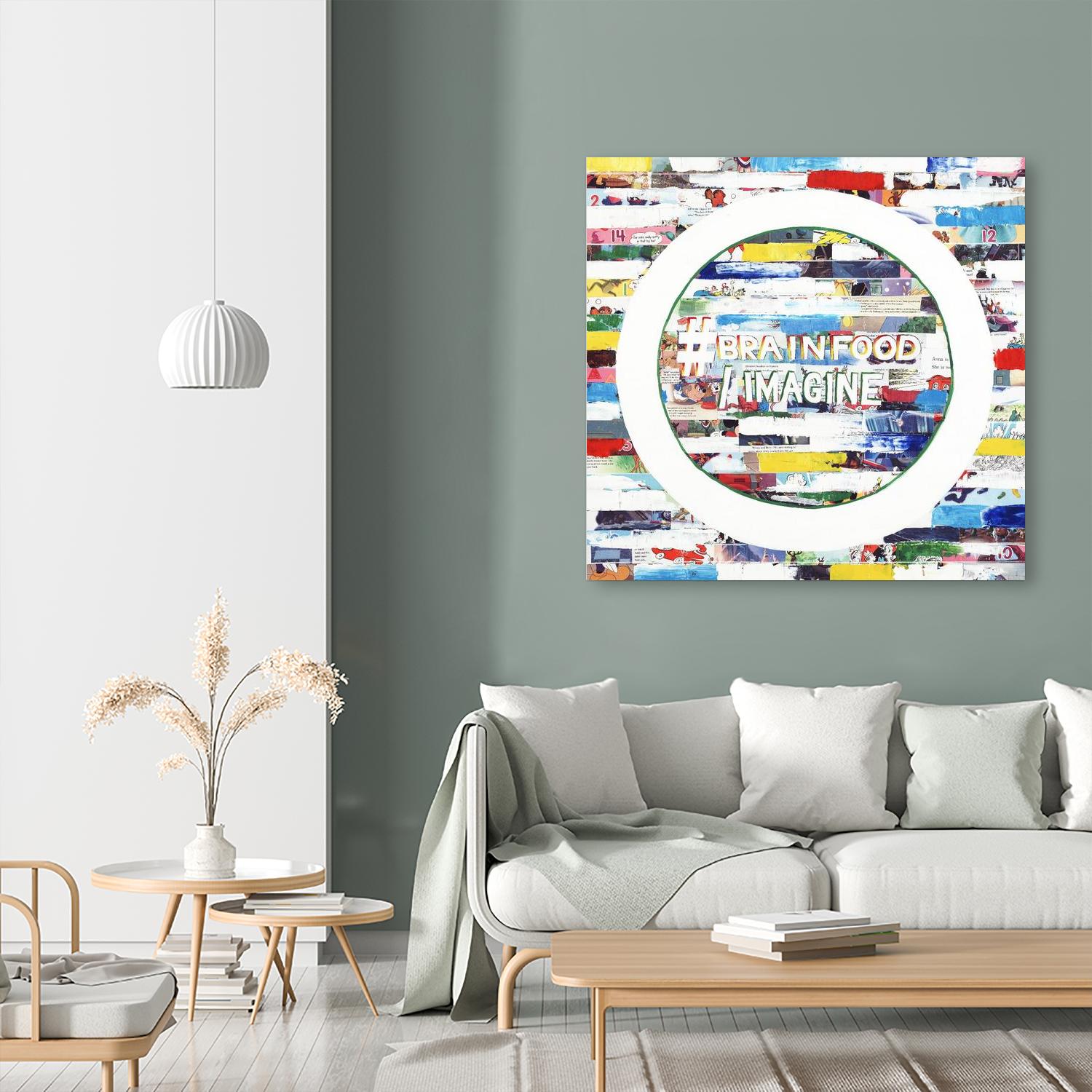 Smoke Circus IV by Daleno Art on GIANT ART - red patterns  abstrait