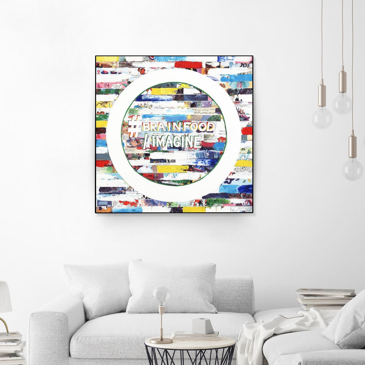 Smoke Circus IV by Daleno Art on GIANT ART - red patterns  abstrait