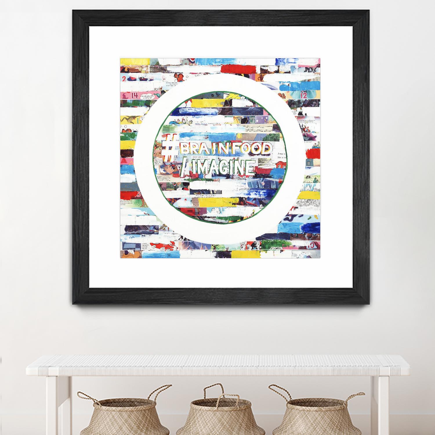 Smoke Circus IV by Daleno Art on GIANT ART - red patterns  abstrait