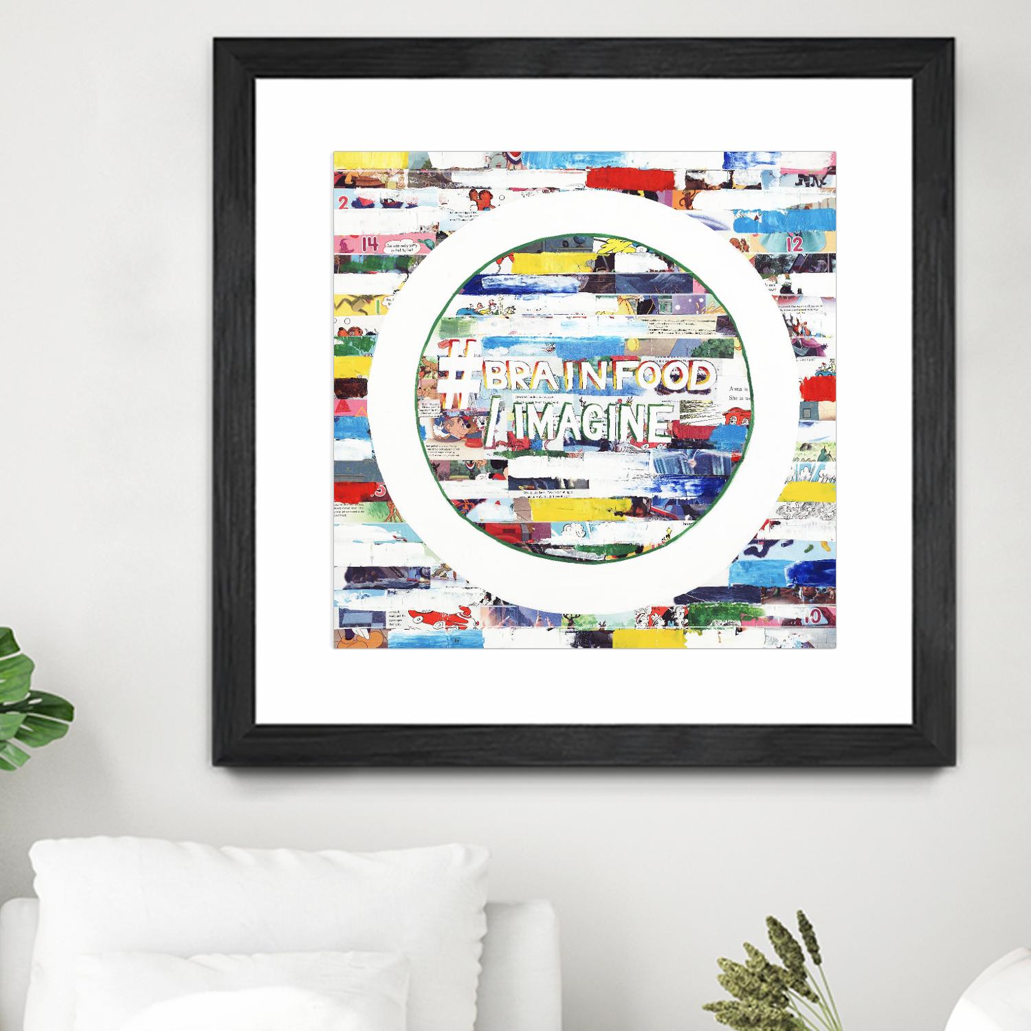 Smoke Circus IV by Daleno Art on GIANT ART - red patterns  abstrait